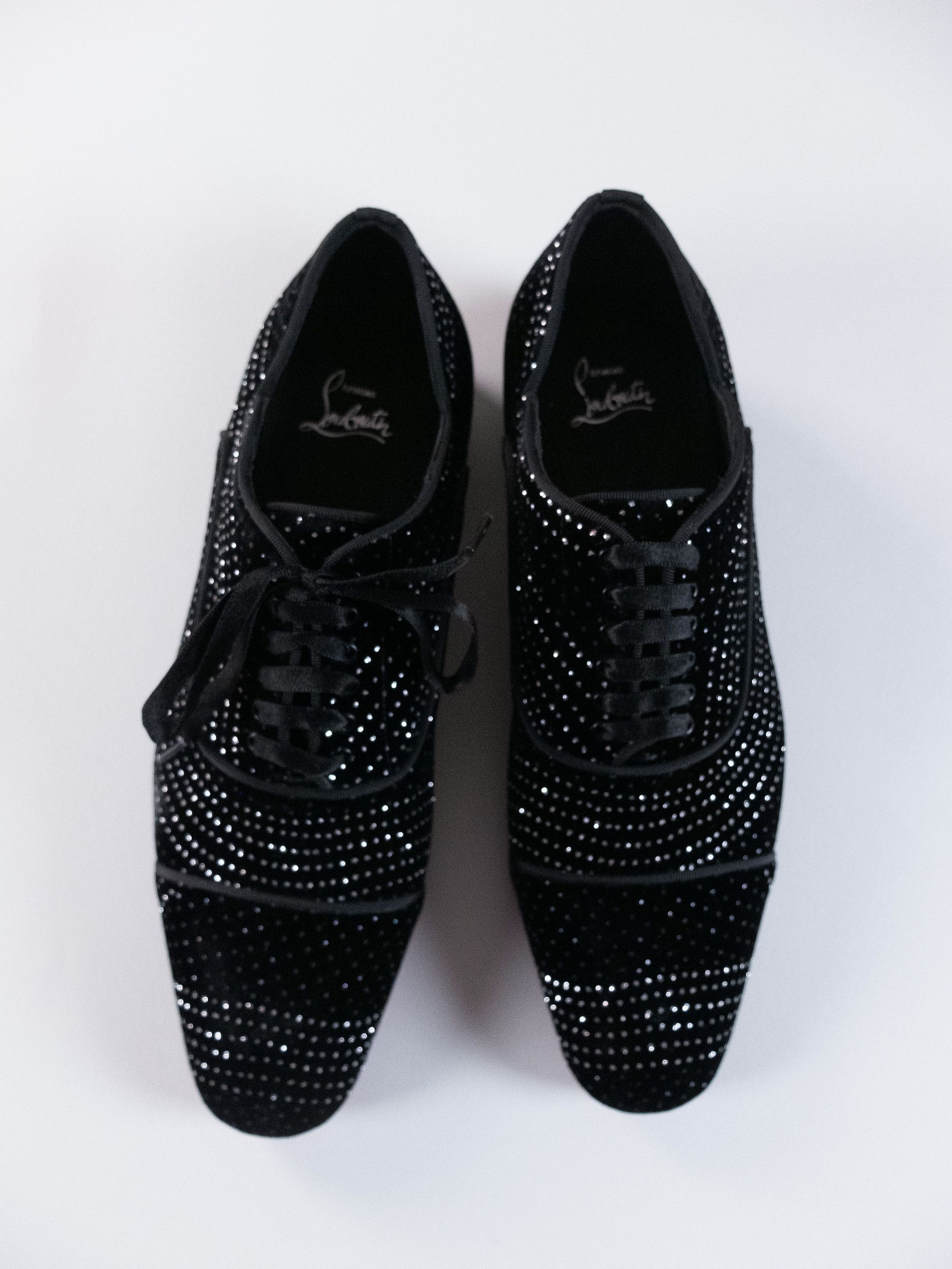 Christian Louboutin CHRISTIAN LOUBOUTIN Greggy Chick black studded velvet shoes Size US 9 / EU 42 - 3 Thumbnail