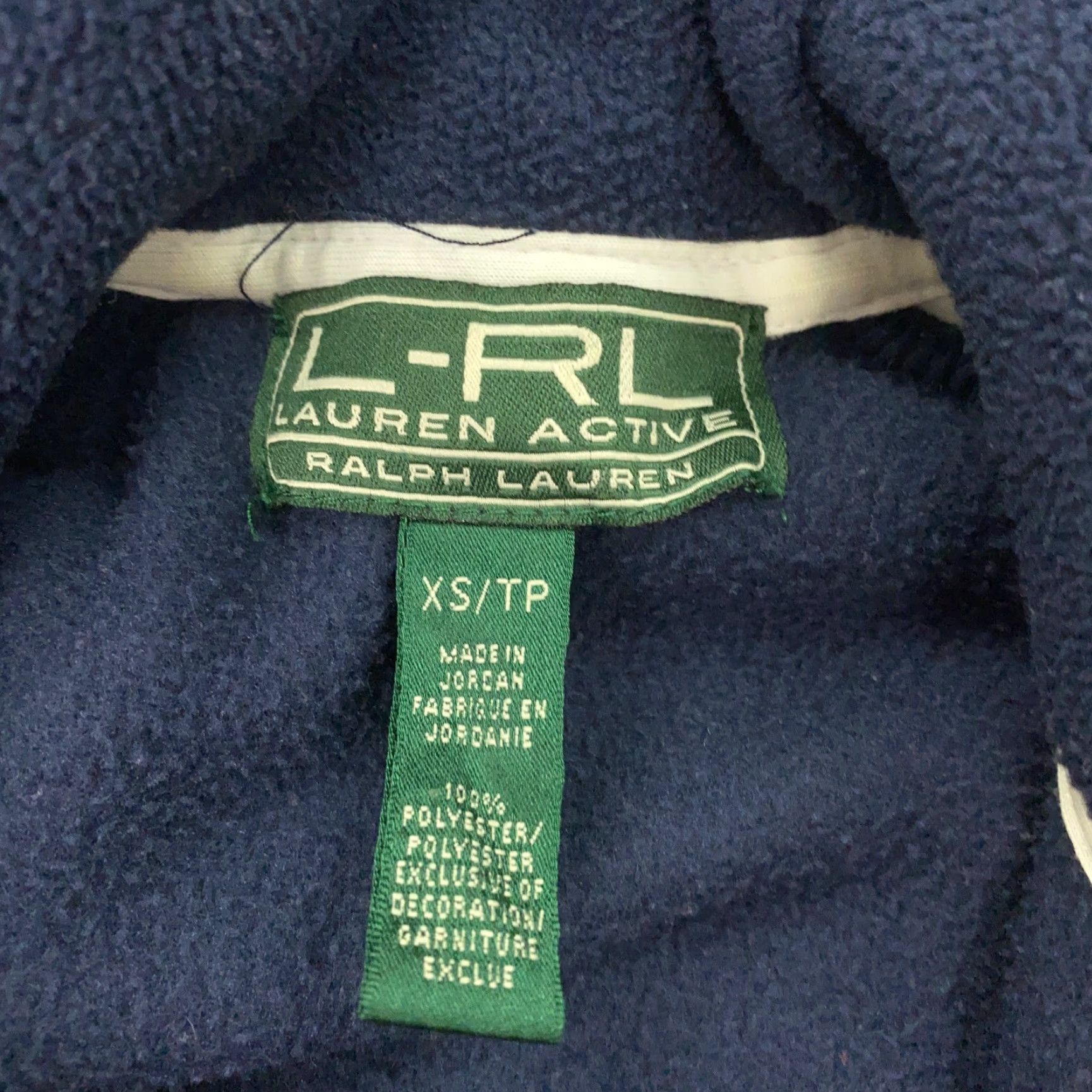 Ralph Lauren Ralph Lauren LRL Active Jacket Womens XS Blue Fleece Full Zip Pockets Size XS / US 0-2 / IT 36-38 - 6 Thumbnail