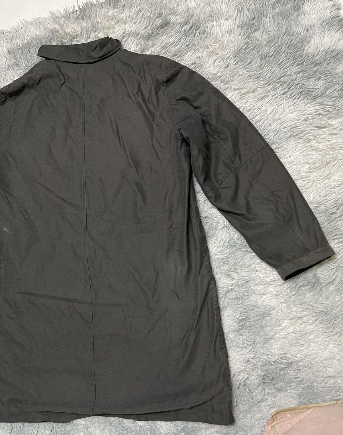 Yohji Yamamoto 90s YOHJI YAMAMOTO LONG JACKET OVERALL FADED Size US XL / EU 56 / 4 - 10 Thumbnail