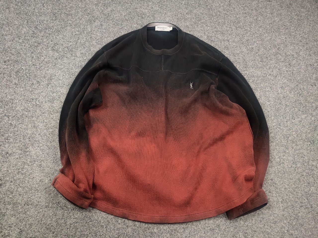 Yves Saint Laurent Rare Yves Saint Laurent Vintage 90's tie-dye long sleeve Size US L / EU 52-54 / 3 - 3 Thumbnail