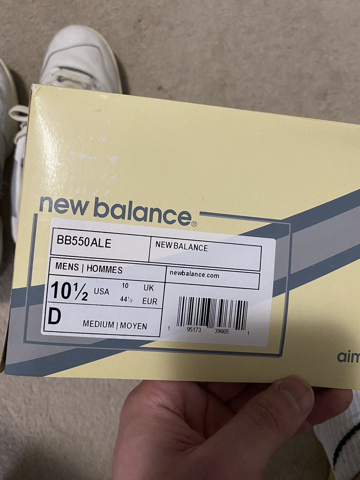 Aime Leon Dore × New Balance New Balance x Aime Leon Dore 550 White Grey Size US 10.5 / EU 43-44 - 11 Thumbnail