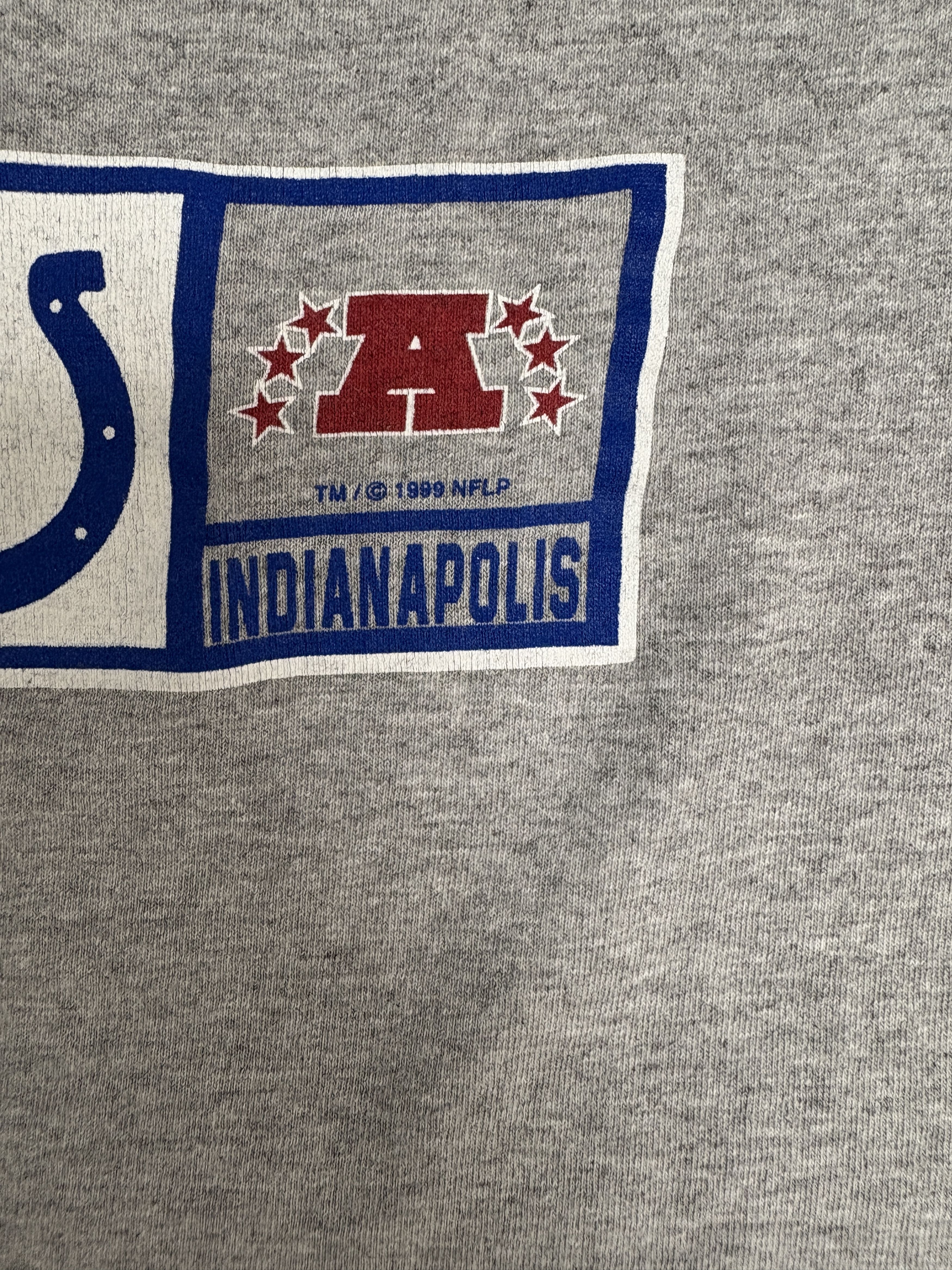 Vintage Indianapolis Colts Vintage Grey T-Shirt Tee Size US L / EU 52-54 / 3 - 3 Thumbnail