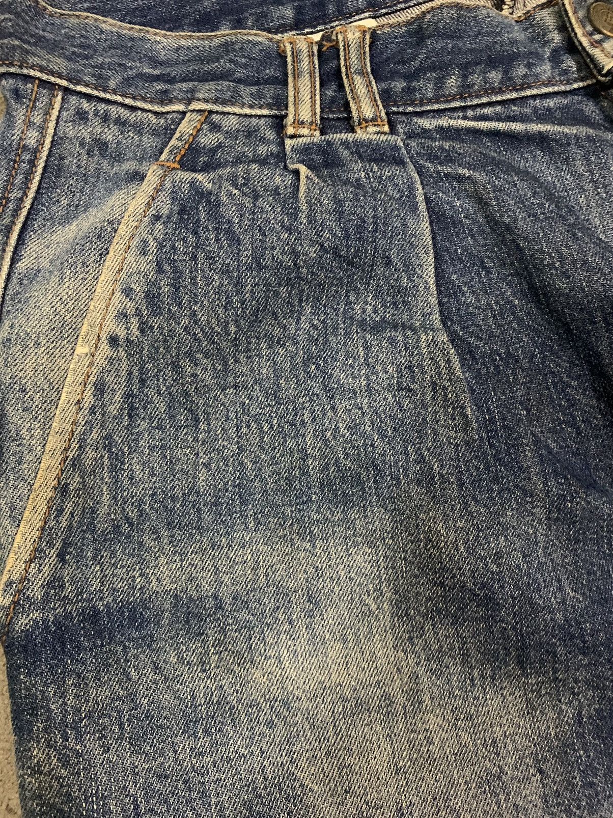 Valentino Vintage Mario Valentino Mud Washed Baggy Distressed Jeans Size US 32 / EU 48 - 6 Thumbnail
