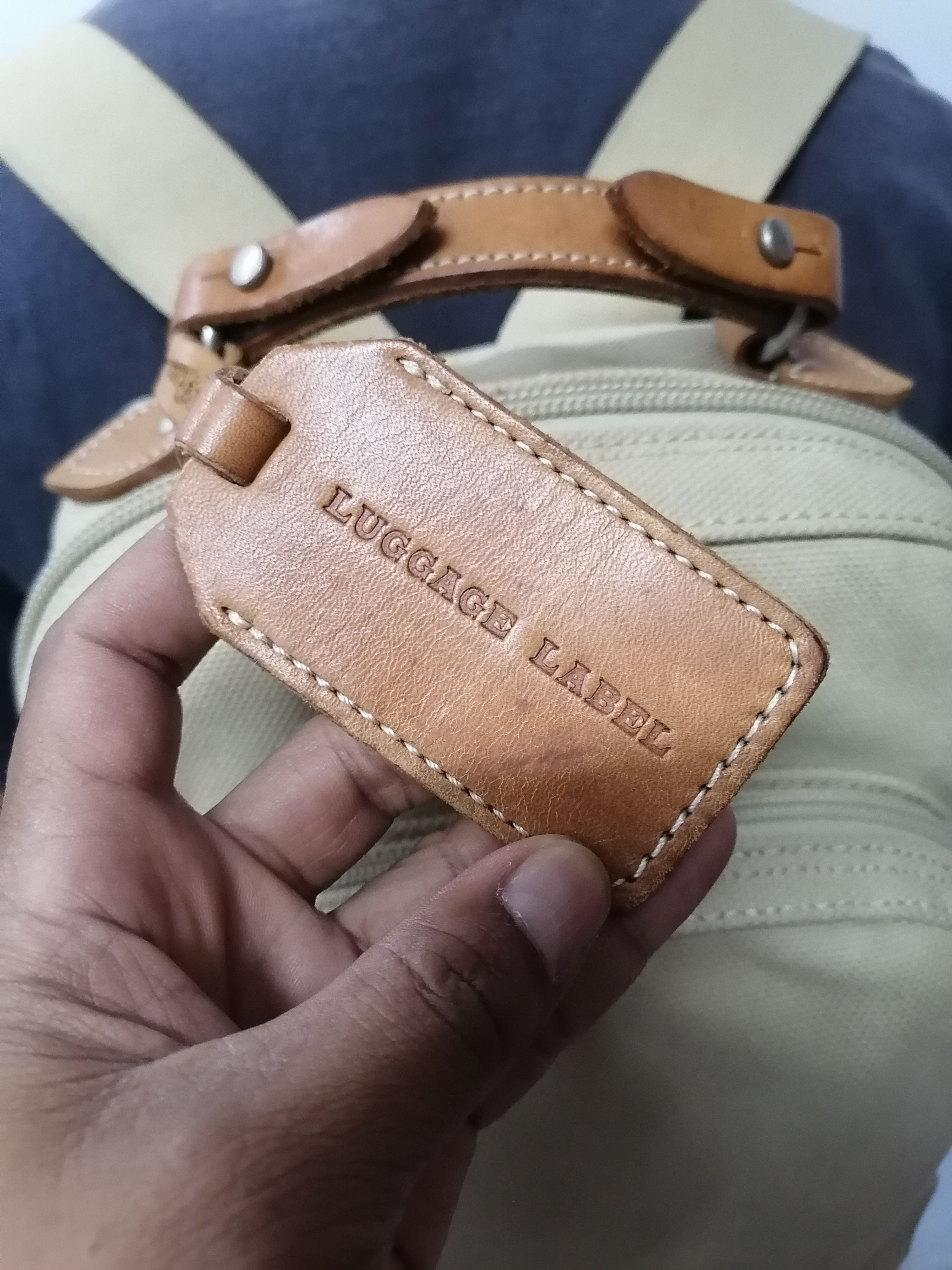 Japanese Brand × Porter Luggage Label Japan Yoshida & Co Heavy Cotton Bagpack Size ONE SIZE - 5 Thumbnail