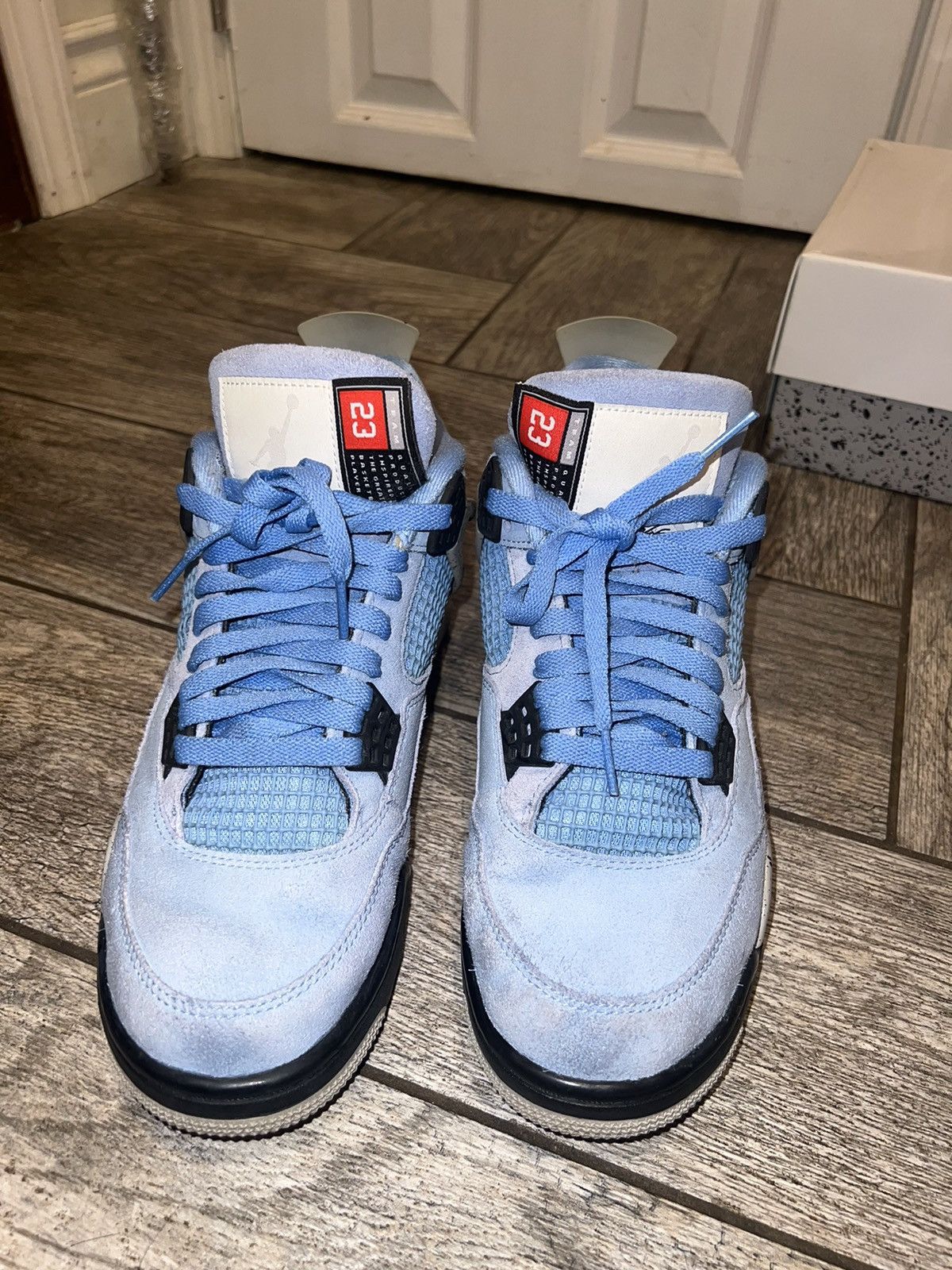 image of Jordan Nike Air Jordan 4 University Blue Shoes, Men's (Size 9)