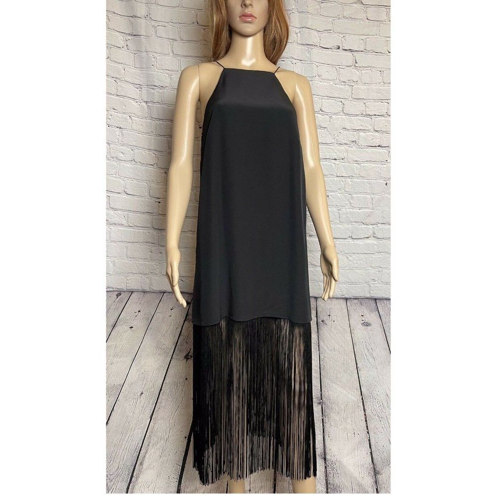 CAMI NYC NWT New Cami NYC Fringe Silk Camisole Dress Great Gatsby Si Size S / US 4 / IT 40 - 2 Thumbnail