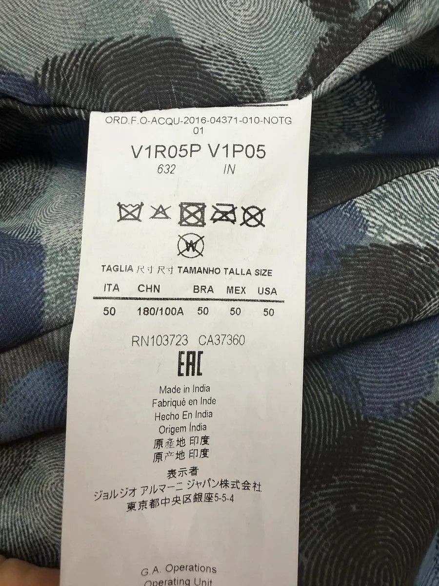Emporio Armani SS2016 Emporio Armani Dark Blue Python Effect Leather Jacket Size US M / EU 48-50 / 2 - 10 Thumbnail