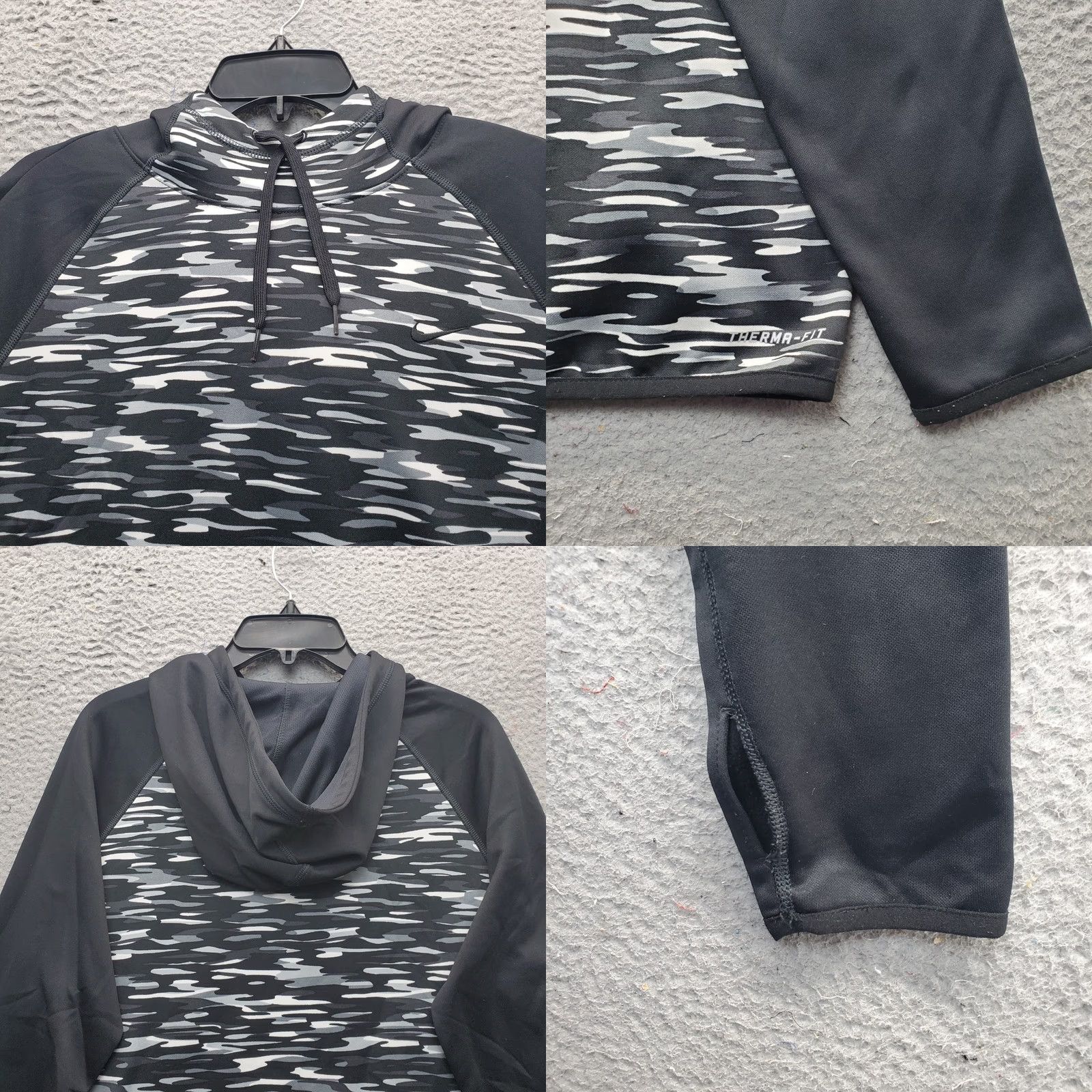 Nike Nike Therma Fit Hoodie Mens L Multicolor Camouflage Pullover Fleece Lined Sweatshirt Size US L / EU 52-54 / 3 - 8 Thumbnail