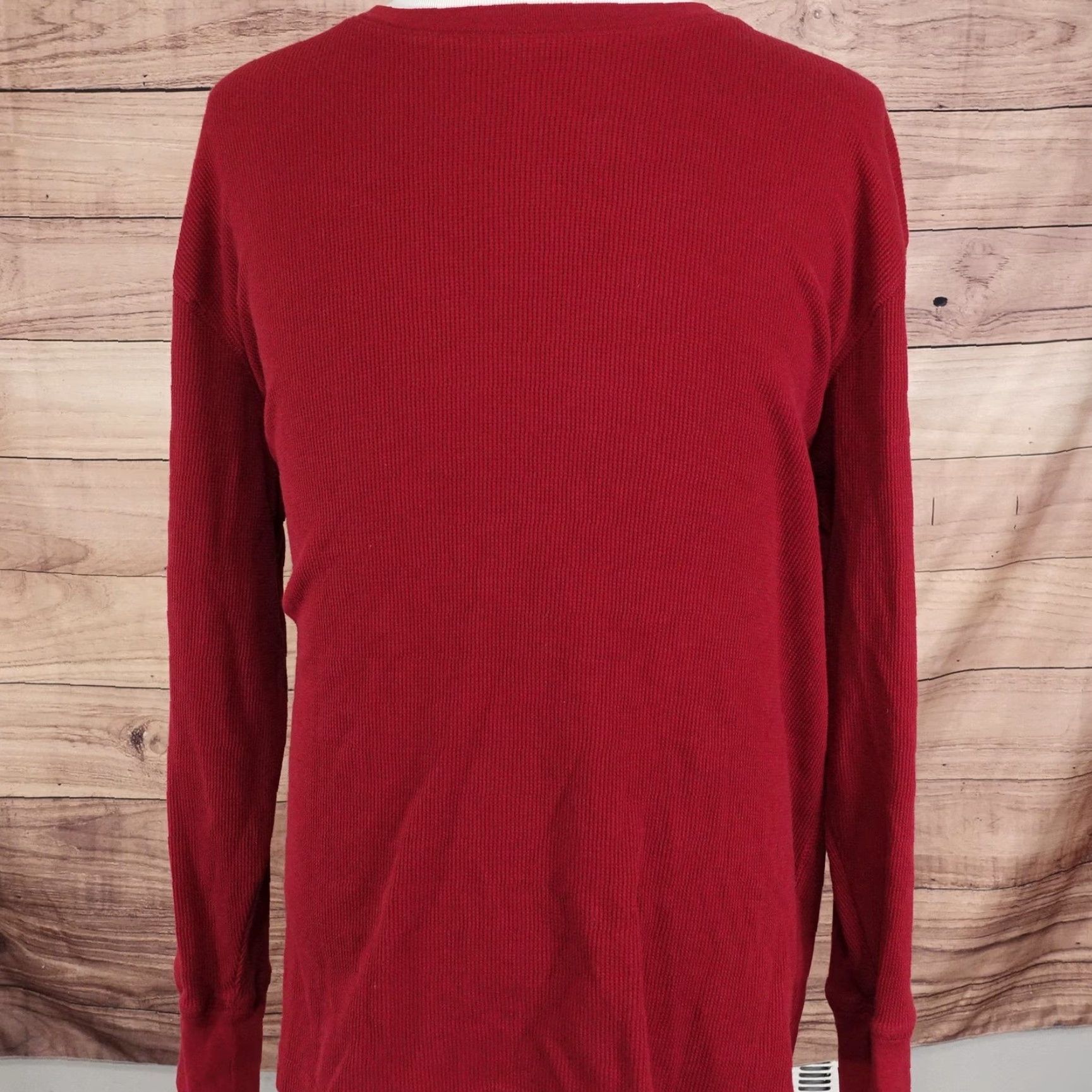 Vintage RedHead Shirt Mens XL Red Thermal Waffle Knit Long Sleeve Crewneck Casual Top Size US XL / EU 56 / 4 - 3 Thumbnail