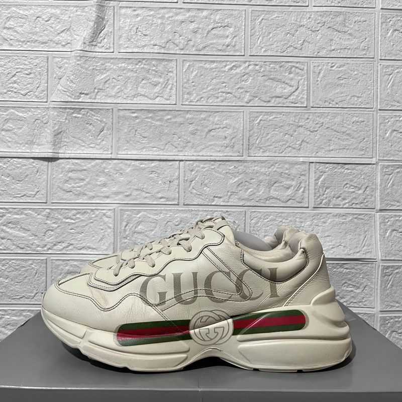 Gucci Gucci Rhyton Logo Low Top Dad Sneakers 0079 Size US 10.5 / EU 43-44 - 1 Thumbnail