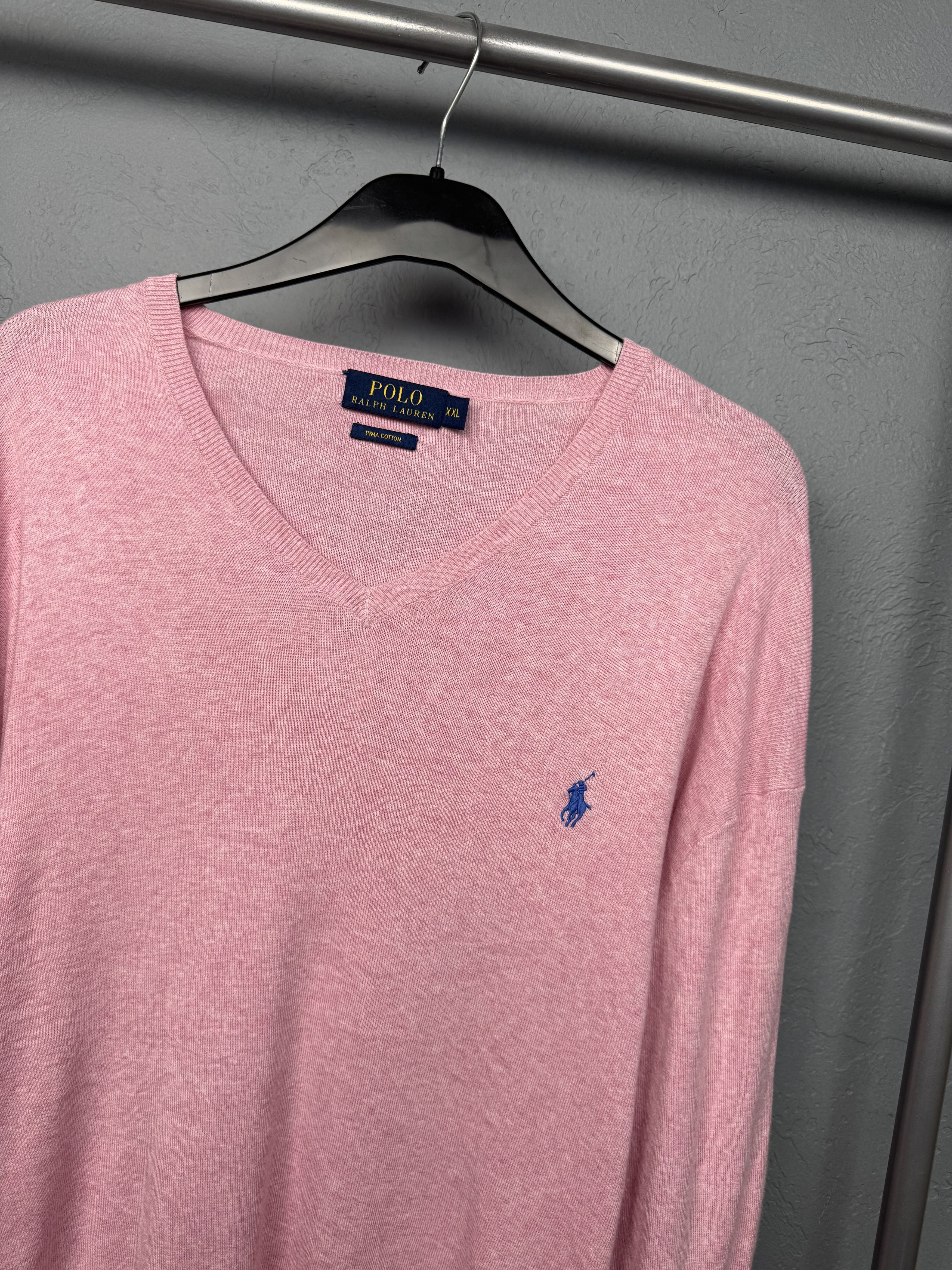 Polo Ralph Lauren Polo Ralph Lauren Mens V-neck Sweater Size US XXL / EU 58 / 5 - 2 Thumbnail