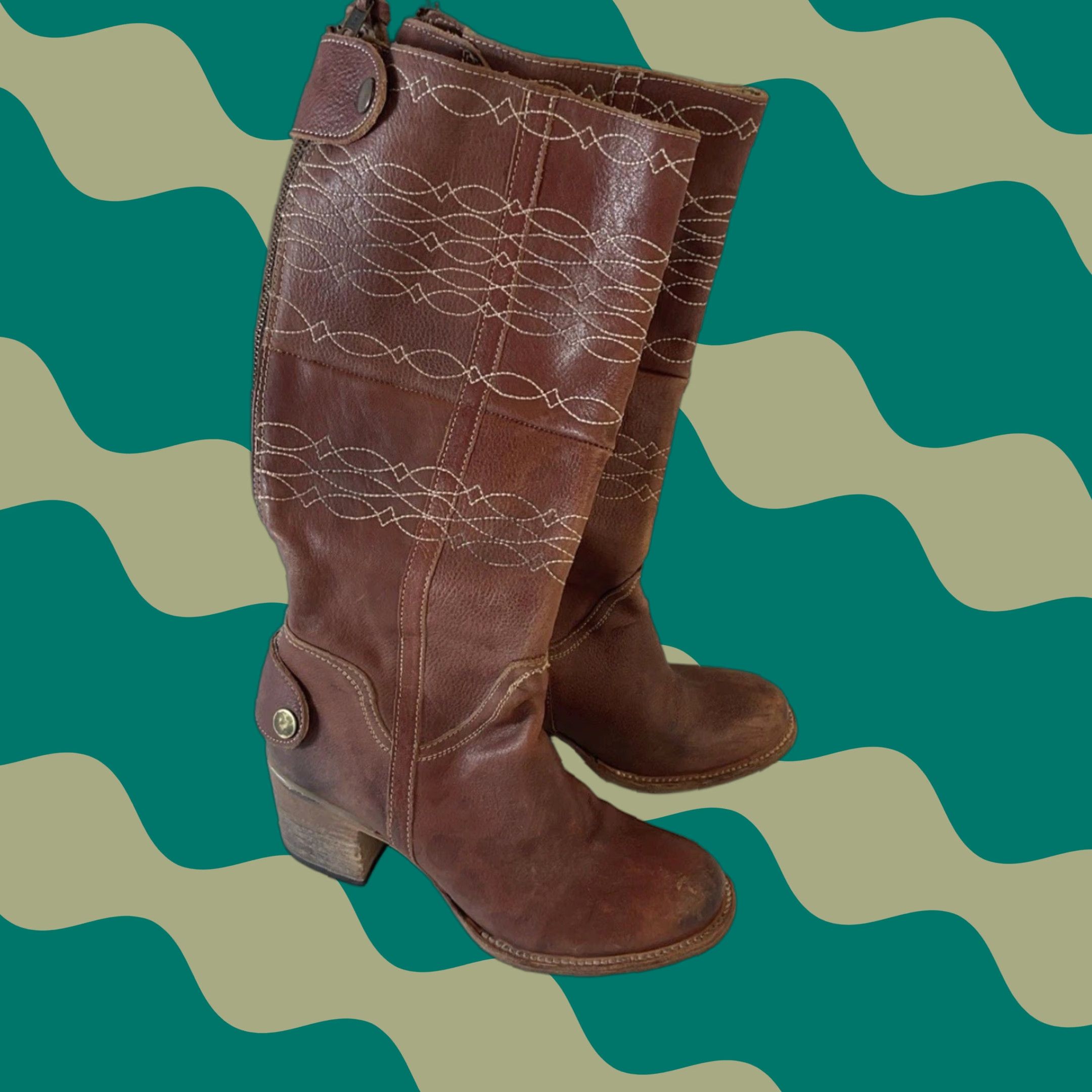 Freebird by Steven OXFORD Boots Distressed Leather Rust Brown Womens Sz 8 Boots Rush Brown?