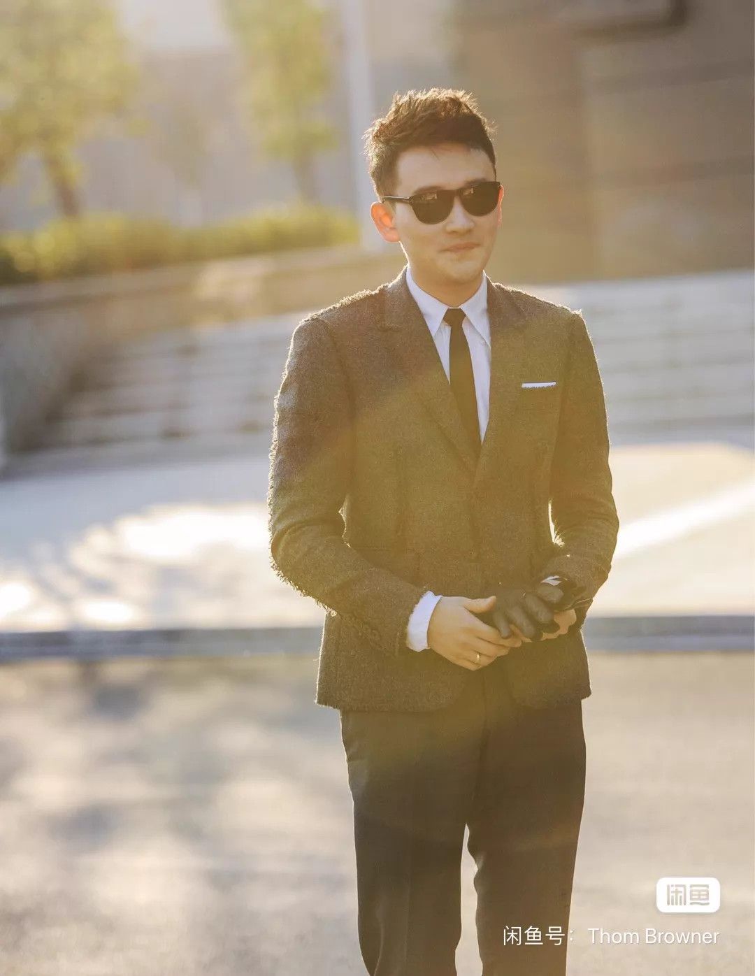 Thom Browne Thom Browne Charcoal Gray Raw Edge Tailored Blazer Size US S / EU 44-46 / 1 - 5 Thumbnail
