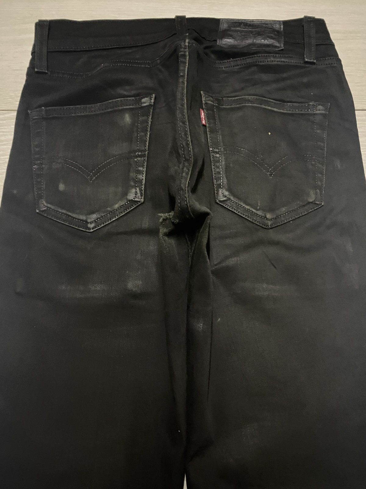 Levi's Levis 511 Black Denim Y2K Stretch Jeans Size US 29 - 4 Thumbnail