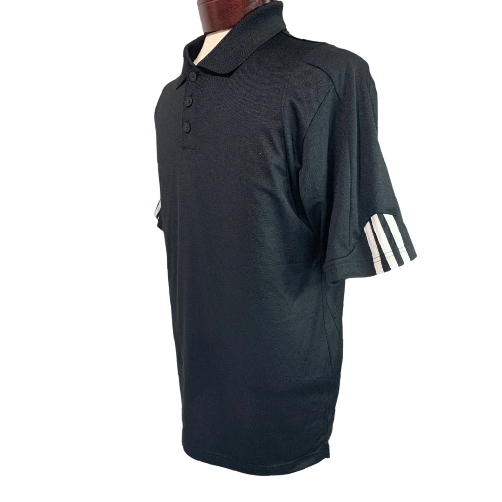 Adidas Adidas Shirt Mens Small Black Golf Polo A76 MCL Stripe Cuff Climalite Size US S / EU 44-46 / 1 - 3 Thumbnail
