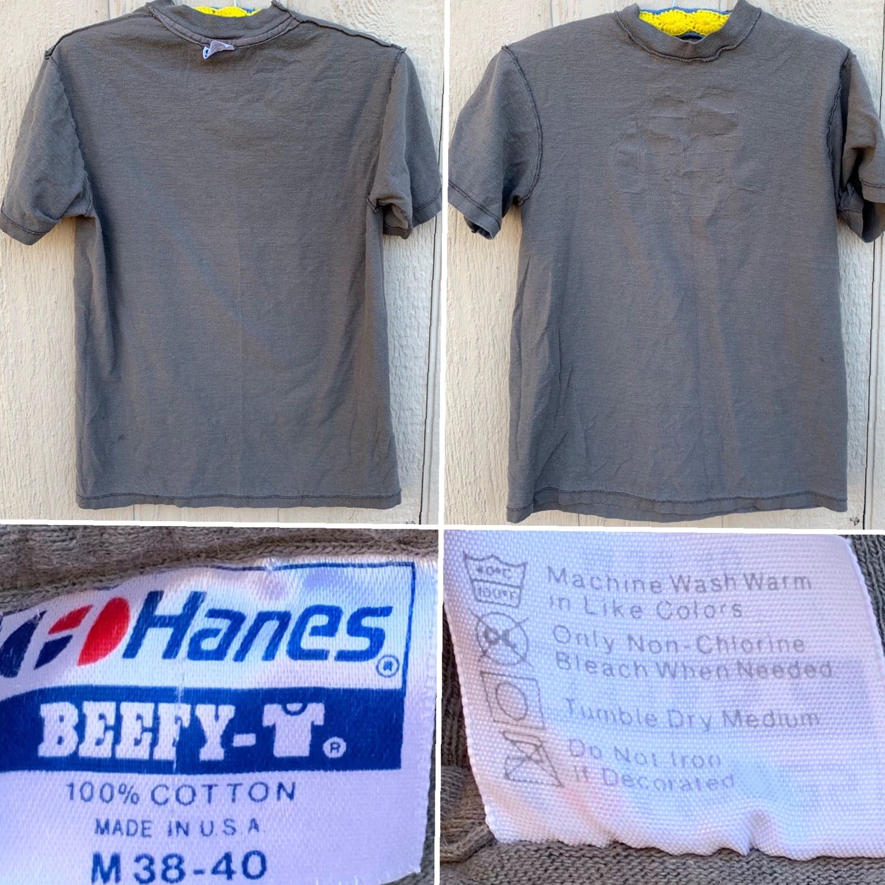 Hanes Vintage Hanes The Eagle Coast Guard T Shirt Tall Ship Made In USA M Gray 100% Cotton Men Graphic Tee 1980s Classic Sportswear/Beach Size US M / EU 48-50 / 2 - 6 Thumbnail