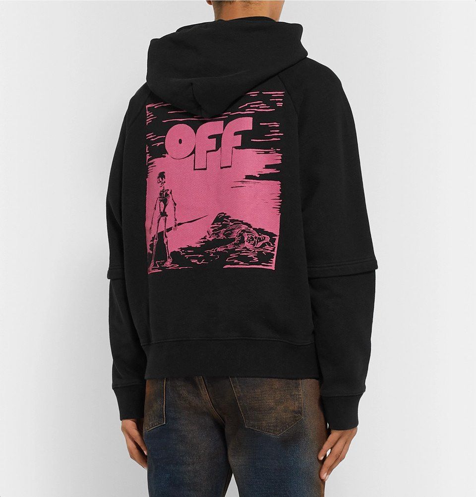 Off-White Black Floating Skulls Double Sleeve Oversized Hoodie Size US M / EU 48-50 / 2 - 3 Thumbnail