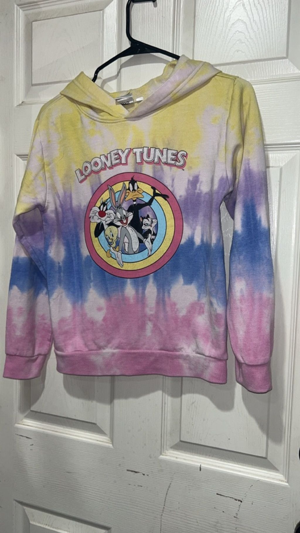 Other Girls Looney Tunes Tie-Dye Hoodie XL Yellow Pink Blue Size US XL / EU 56 / 4 - 2 Thumbnail