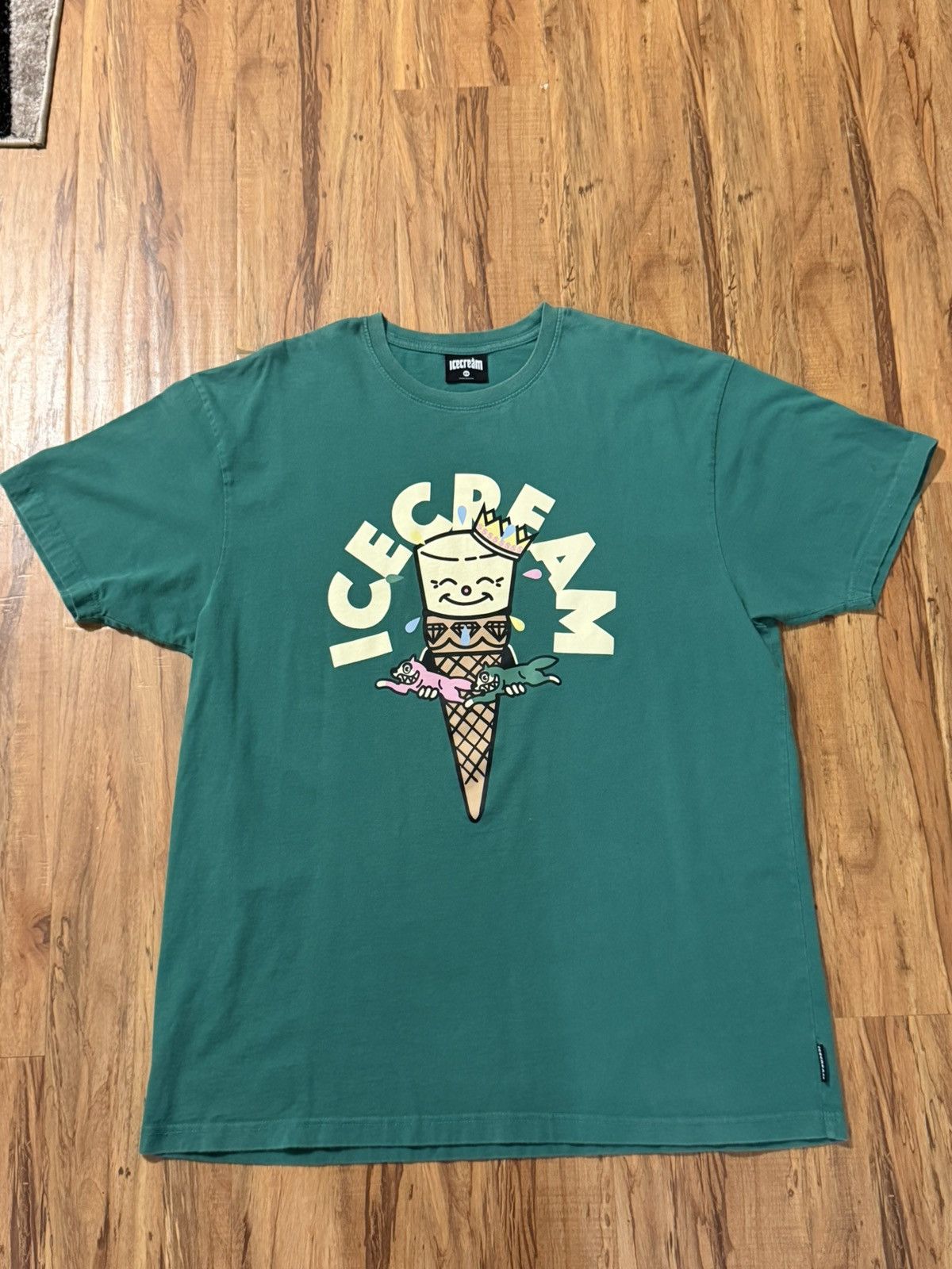 Icecream BILLIONAIRE BOYS CLUB IceCream Cone Running Dog Shirt Green Size US XXL / EU 58 / 5 - 1 Thumbnail