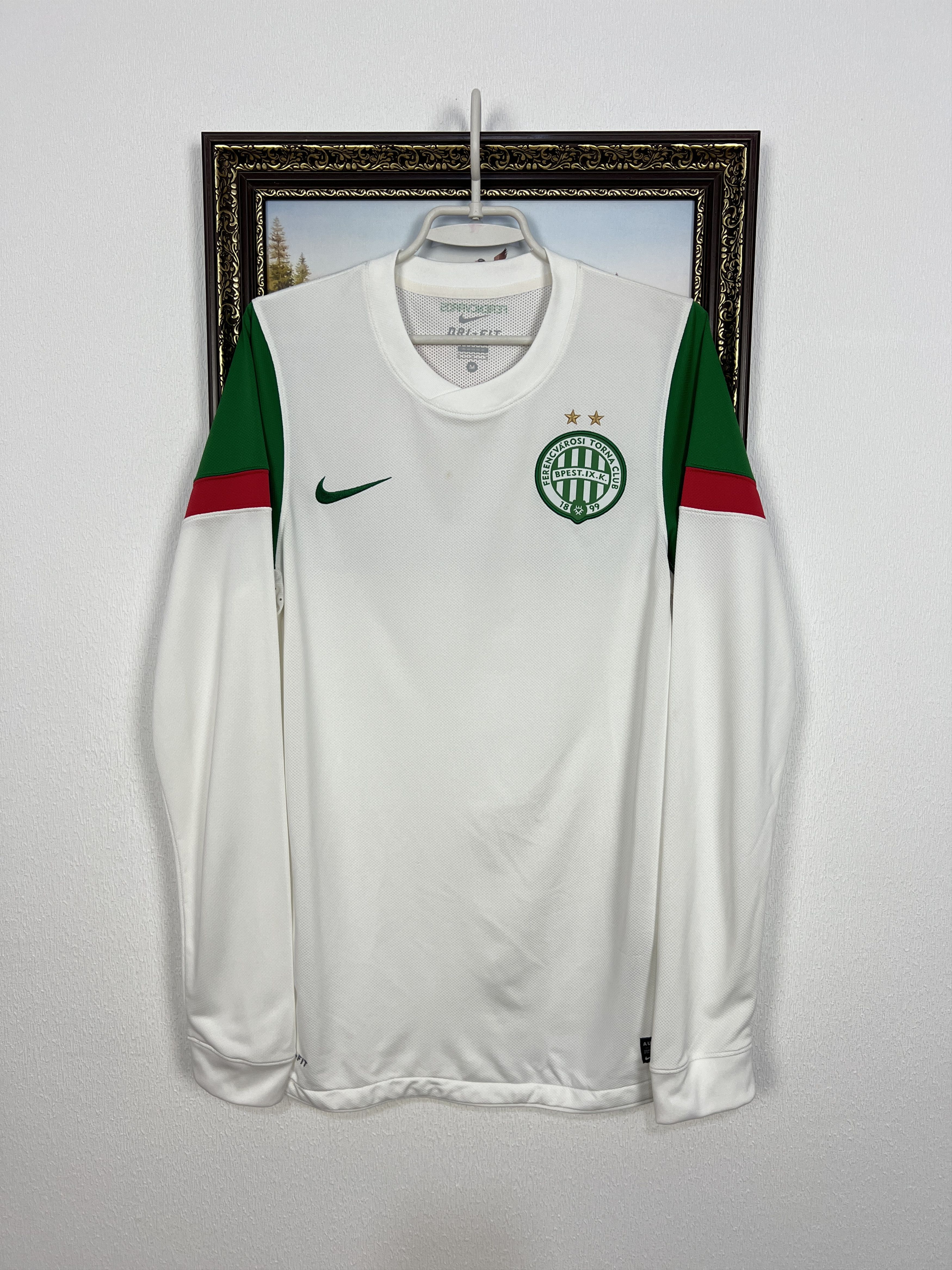 Nike Ferencvaros 2010 Away Football Shirt Soccer Nike Long Sleeve Size US M / EU 48-50 / 2 - 1 Thumbnail