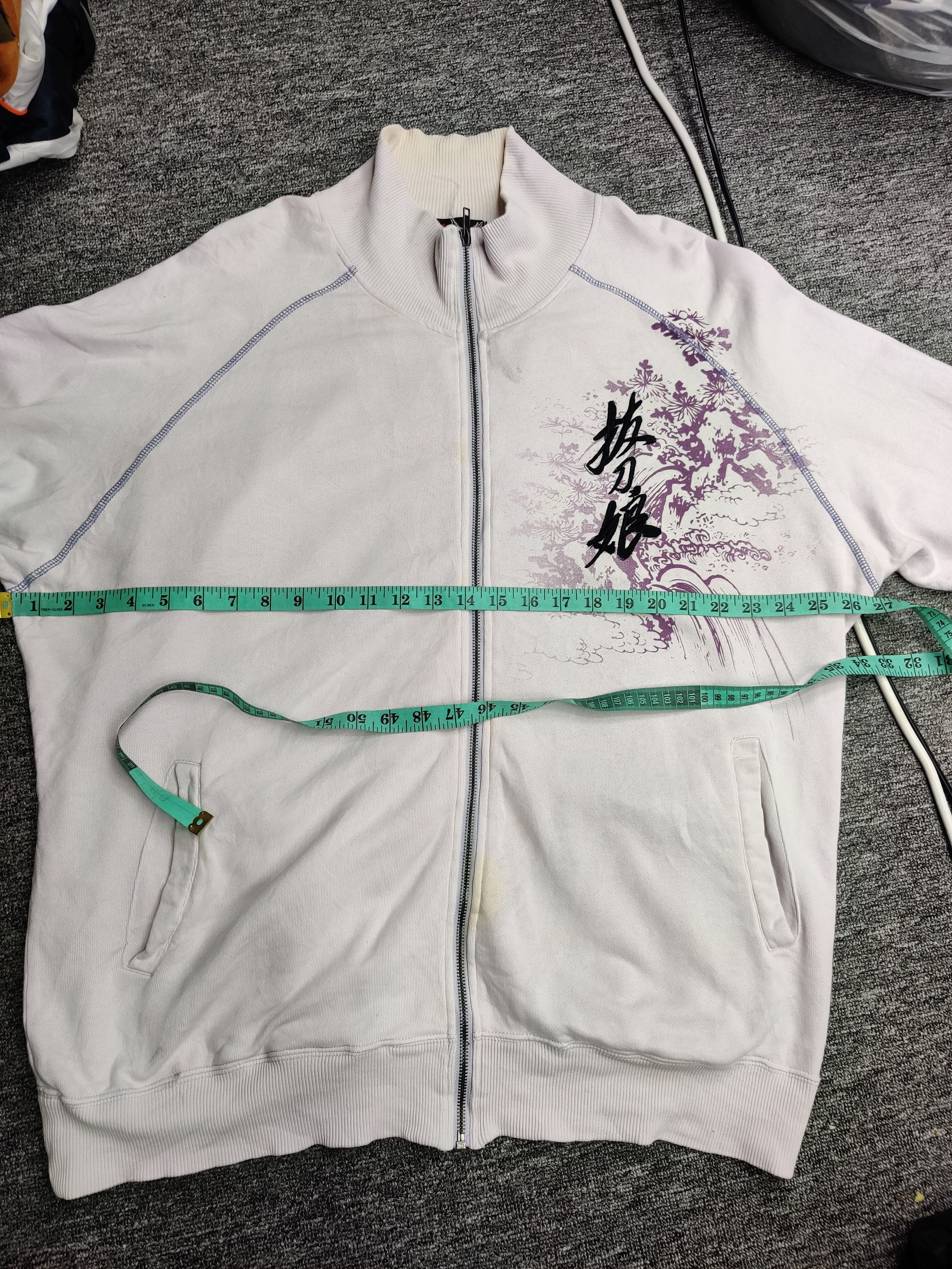 Japanese Brand Divine Retribution Geisha Samurai Sukajan Zip Up Sweater Size US XXL / EU 58 / 5 - 10 Thumbnail