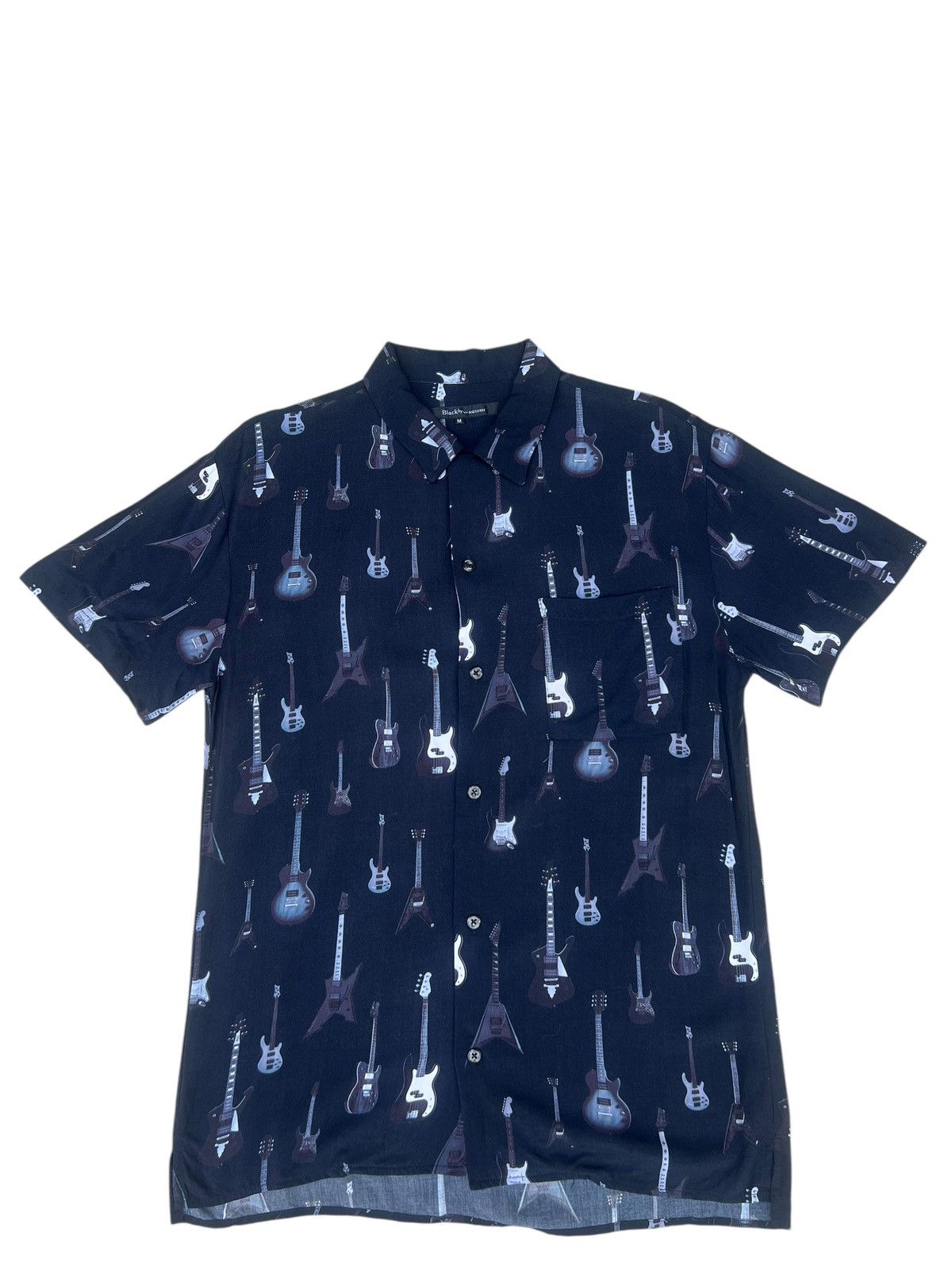 Vanquish Black Vanquish Guitars Collection 100% Rayon Hawaiian Shirt Size US M / EU 48-50 / 2 - 1 Thumbnail