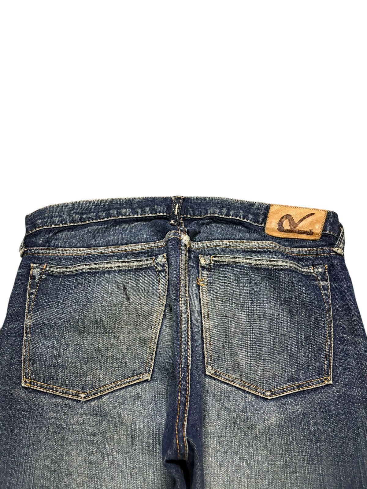 45rpm Vintage Japanese 45 rpm Mud Wash Distressed Jeans Size US 30 / EU 46 - 8 Thumbnail