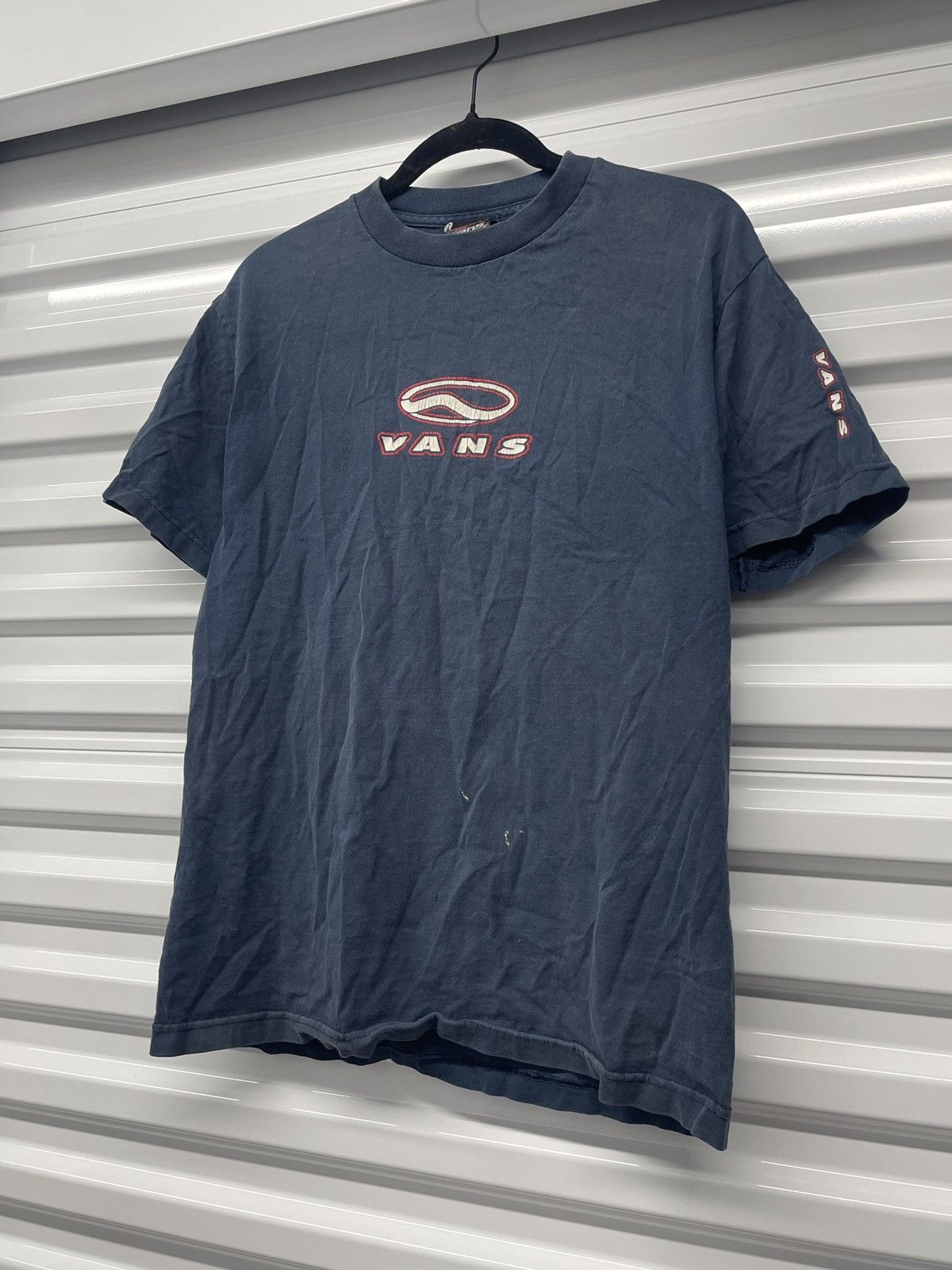 Vans Vintage 90s 00s Vans faded box logo tshirt Size US M / EU 48-50 / 2 - 5 Thumbnail