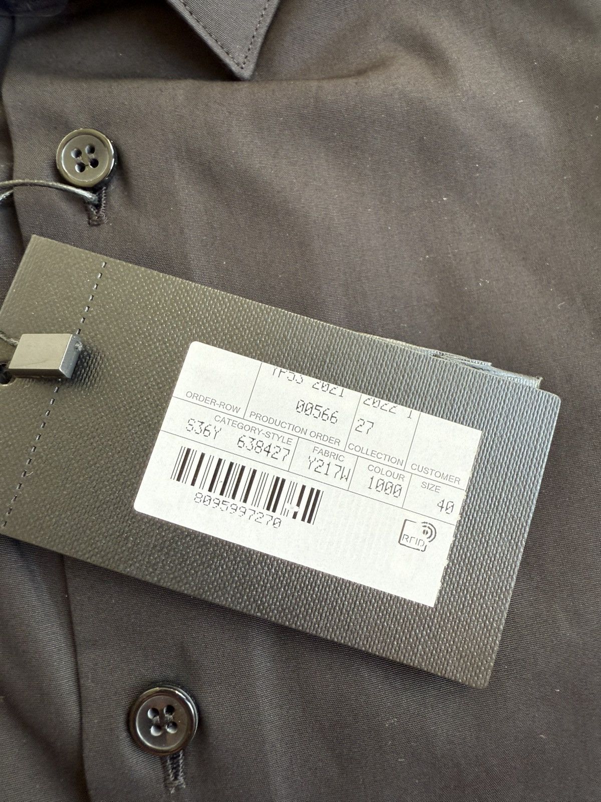 Saint Laurent Paris $760 40 BNWT Saint Laurent black shirt Sz 40 poplin Size 40R - 6 Thumbnail