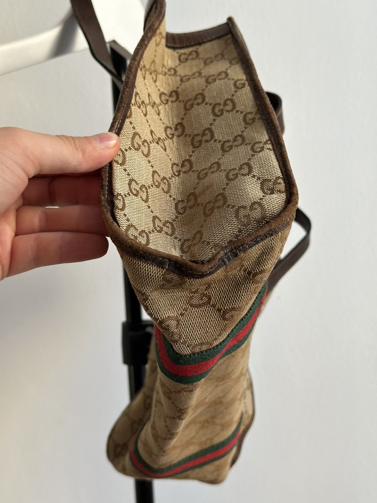 Gucci Gucci Vintage 70s-80s Rare Monogramme GG Archive Leather Bag Size ONE SIZE - 14 Thumbnail