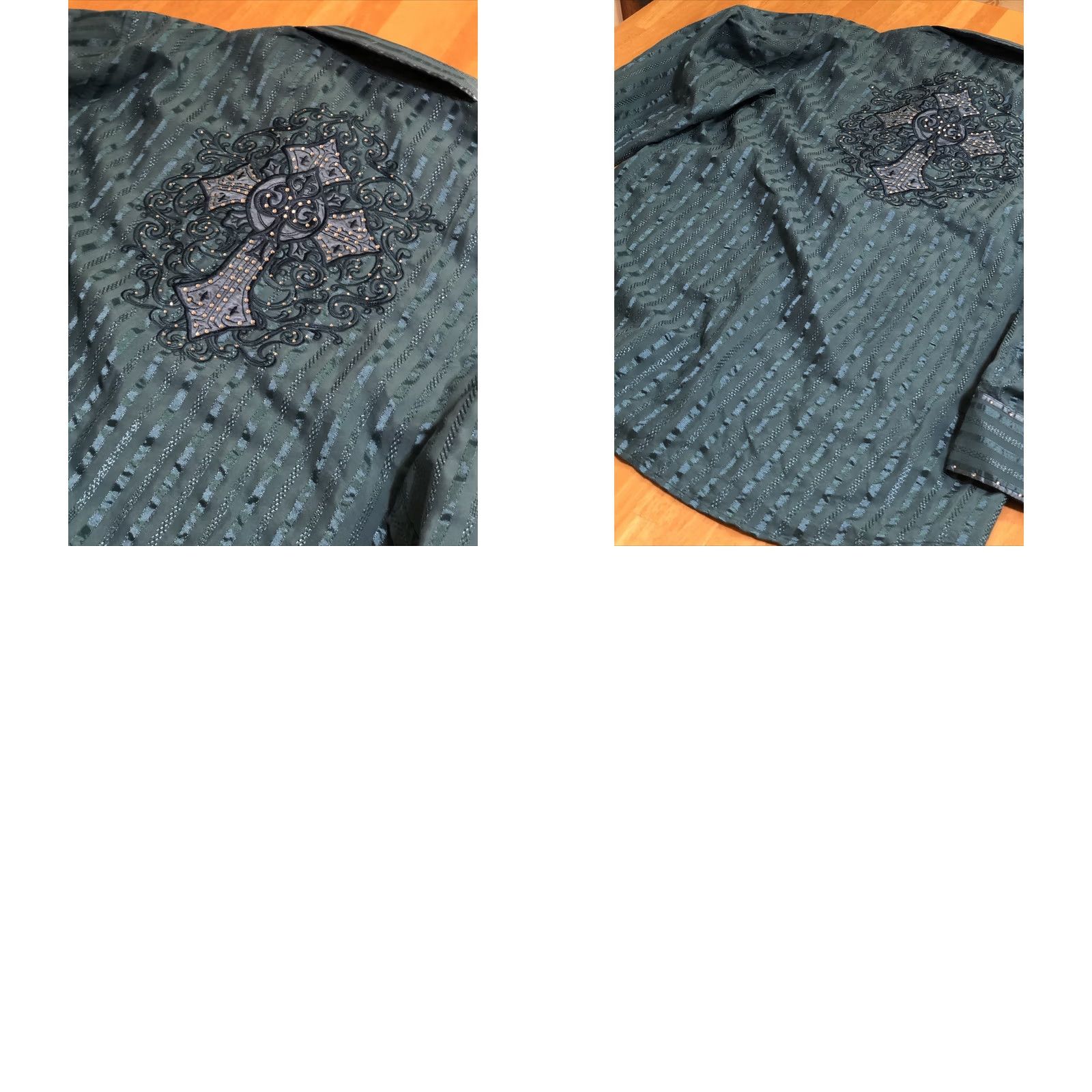 Vintage VINTAGE Montero Jeans Shirt Long Sleeve Button Western Style Embroidered Mens Sz L Size US L / EU 52-54 / 3 - 8 Thumbnail