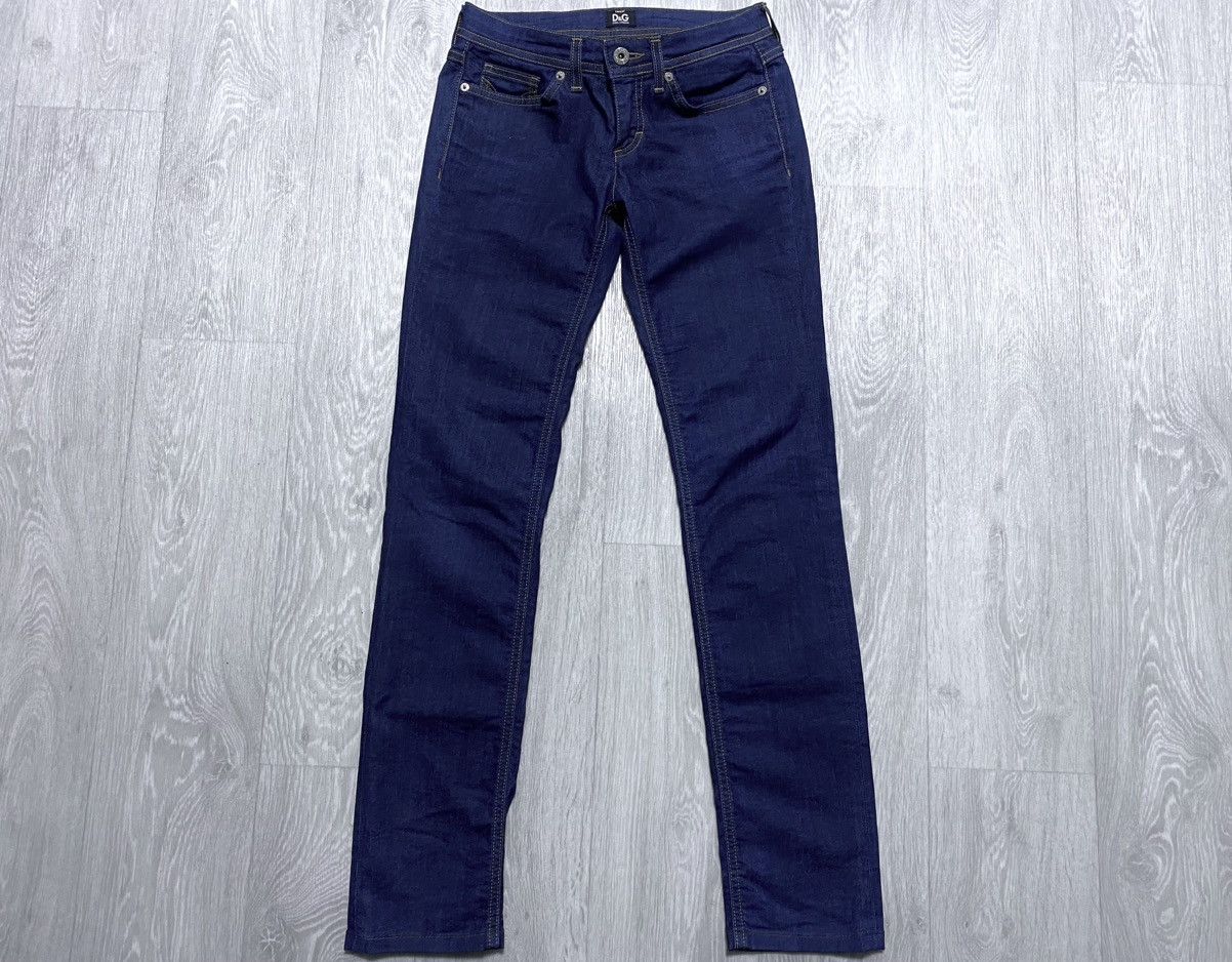 Dolce & Gabbana D&G Woman Wonder Dark Blue Tight Fit Jeans Denim Luxury Size 25" / US 0 / IT 36 - 6 Thumbnail