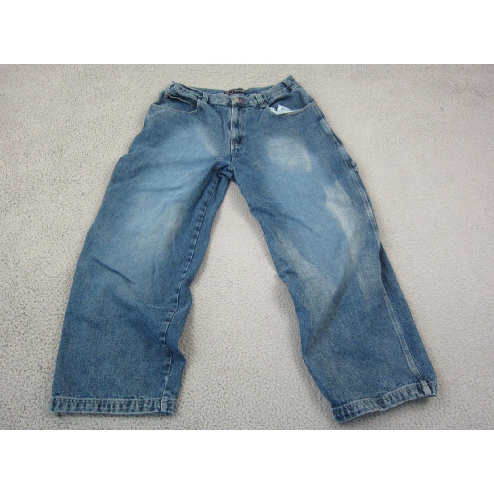 Bugle Boy VINTAGE Bugle Boy Jeans Mens 36x30 Blue Carpenter Baggy Workwear 90s Jeans Straight Mens Size US 36 / EU 52 - 2 Thumbnail