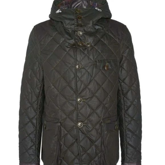 Barbour × TO KI TO Barbour x TO KI TO Driving Quilted Waxed Jacket Size US M / EU 48-50 / 2 - 3 Thumbnail
