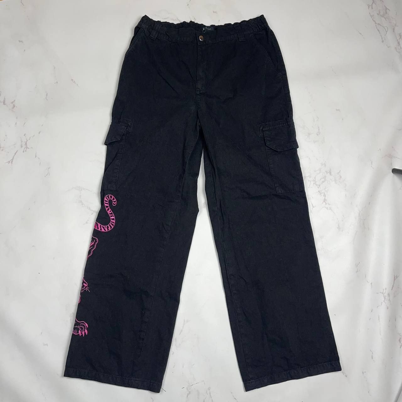 Asos Vintage Asos Cargo baggy pink tiger y2k streetwear Size US 34 / EU 50 - 3 Thumbnail