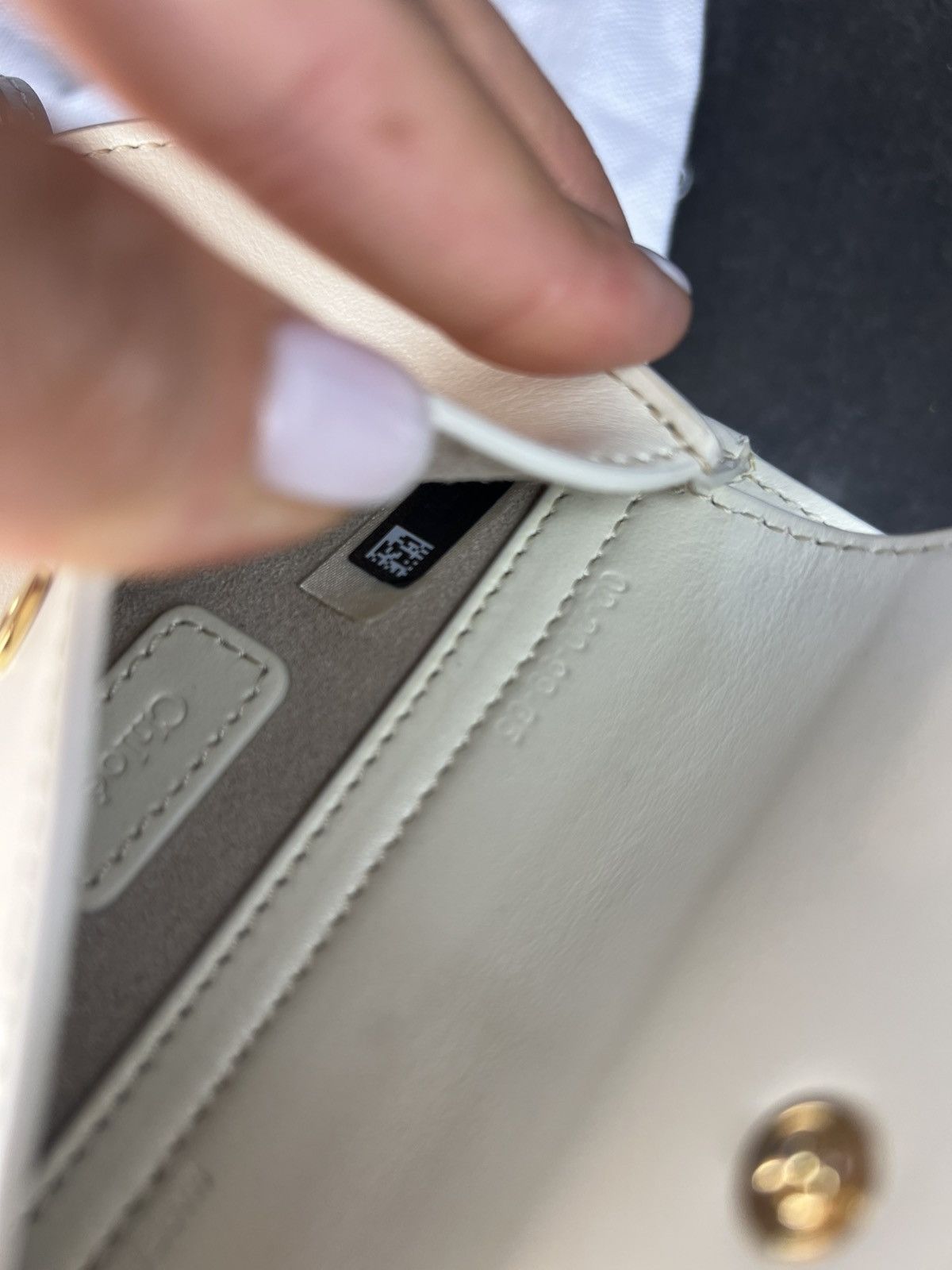 Chloe Chloé Mini Tess Bag White Leather – Brand New with Full Set Size ONE SIZE - 6 Thumbnail