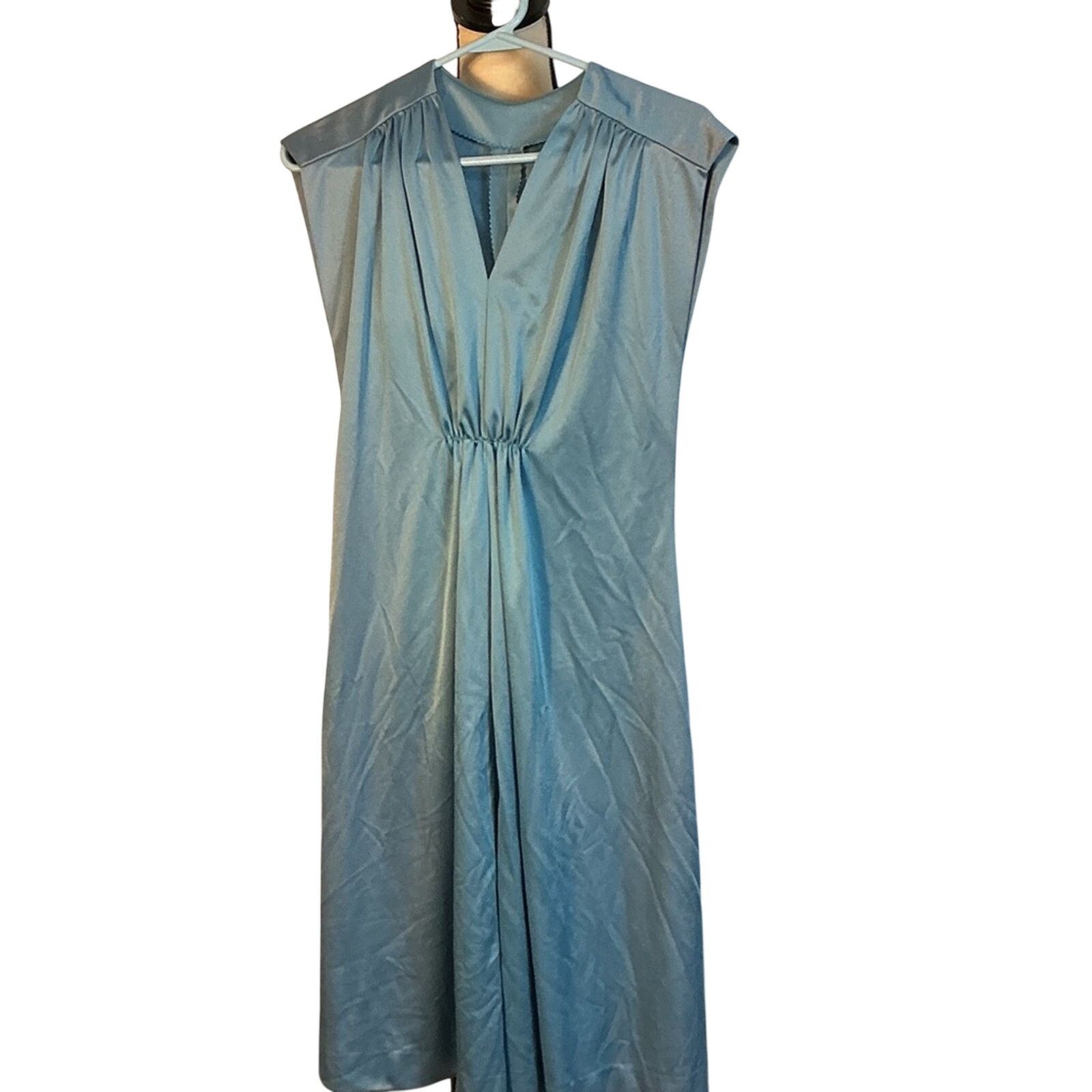 Handmade Vintage Handmade Cottagecore Blue Midi Dress XS Retro Minim Size XS / US 0-2 / IT 36-38 - 1 Thumbnail