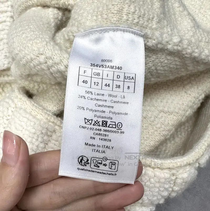 Dior Dior Cream Cashmere Long Sleeve Cardigan . Size M / US 6-8 / IT 42-44 - 5 Thumbnail
