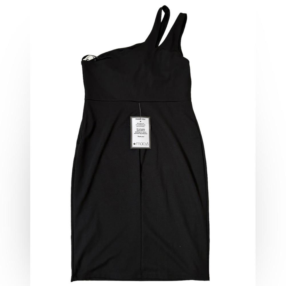 Designer City Studio l NWT Black Rhinestone One Shoulder Dress 15 Size M / US 6-8 / IT 42-44 - 3 Thumbnail