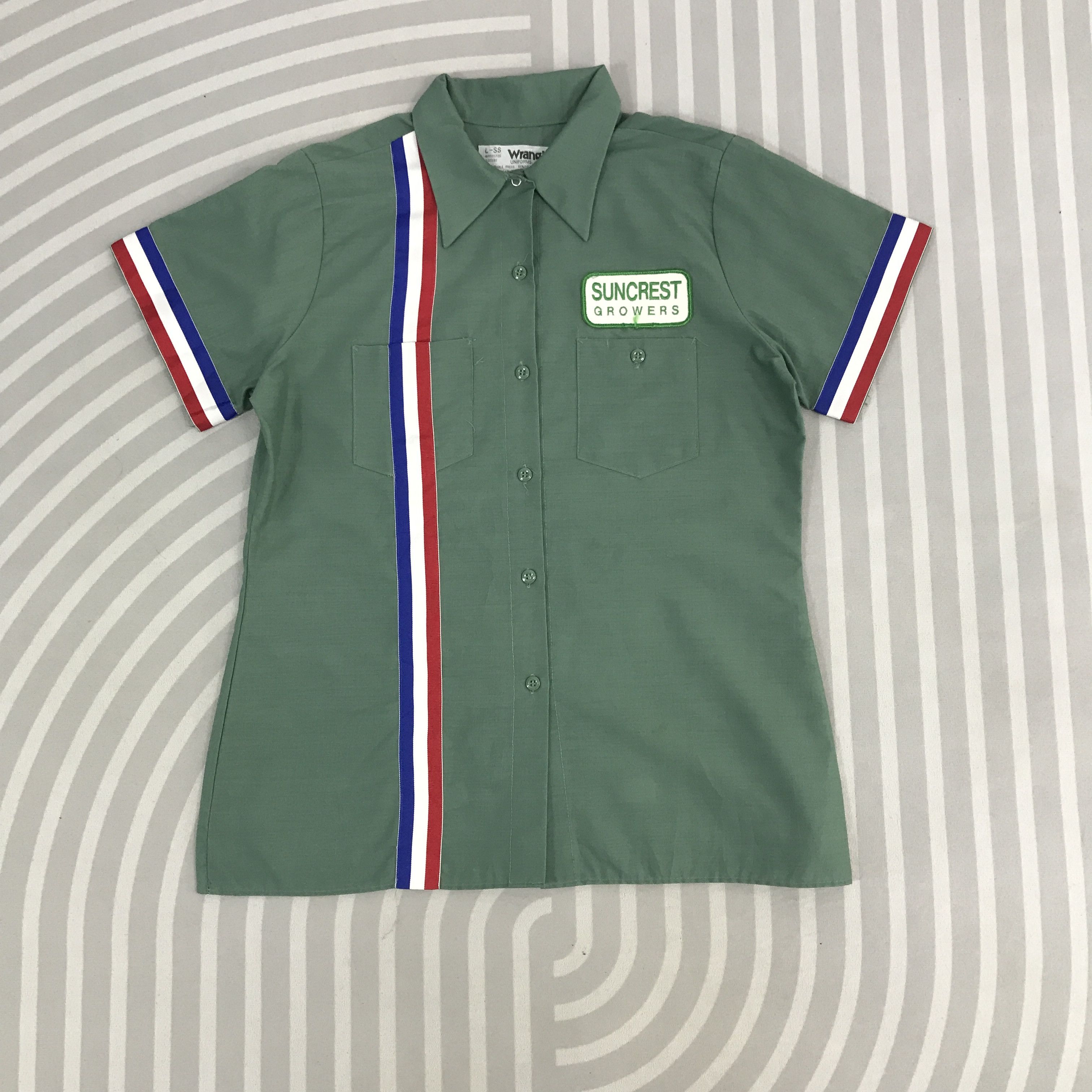 Vintage Wrangler Racing style button up Shirt