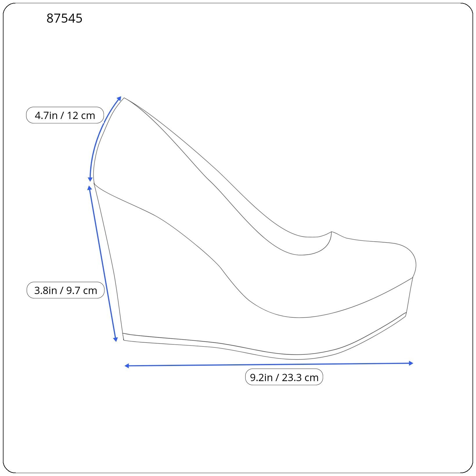 Other LOLA CRUZ RENES EU38 Blue Suede Leather Platform Heel 87545 Size US 7 / IT 37 - 3 Thumbnail