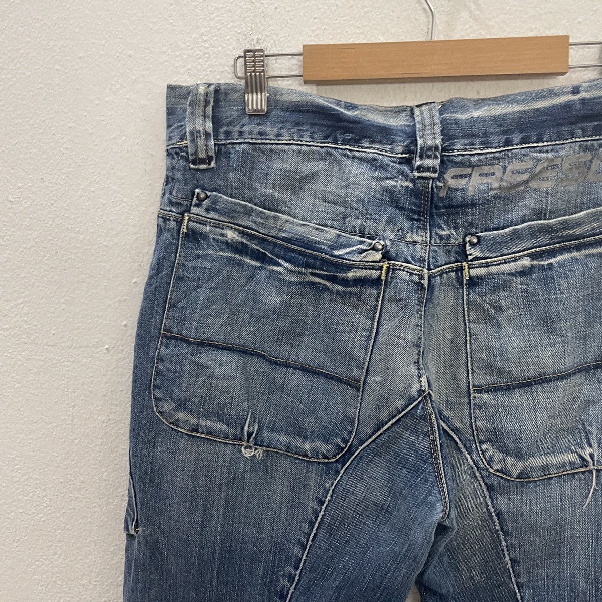 Japanese Brand Vintage Freesoul Tactical Distressed Denim Jeans Size US 32 / EU 48 - 10 Thumbnail