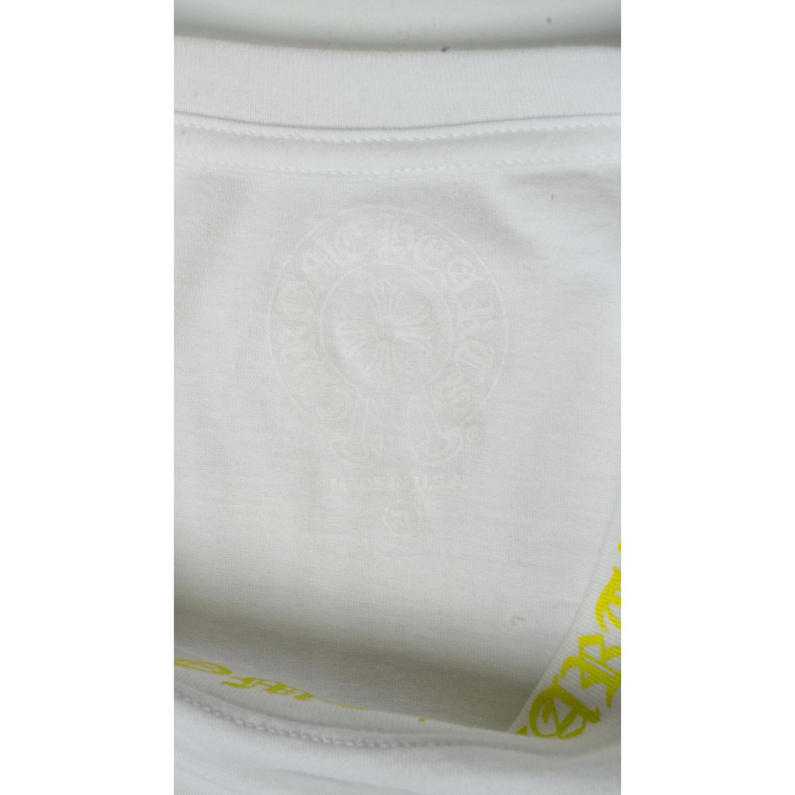 Chrome Hearts Yellow Neck Script Logo Long Sleeve Size US XL / EU 56 / 4 - 4 Thumbnail