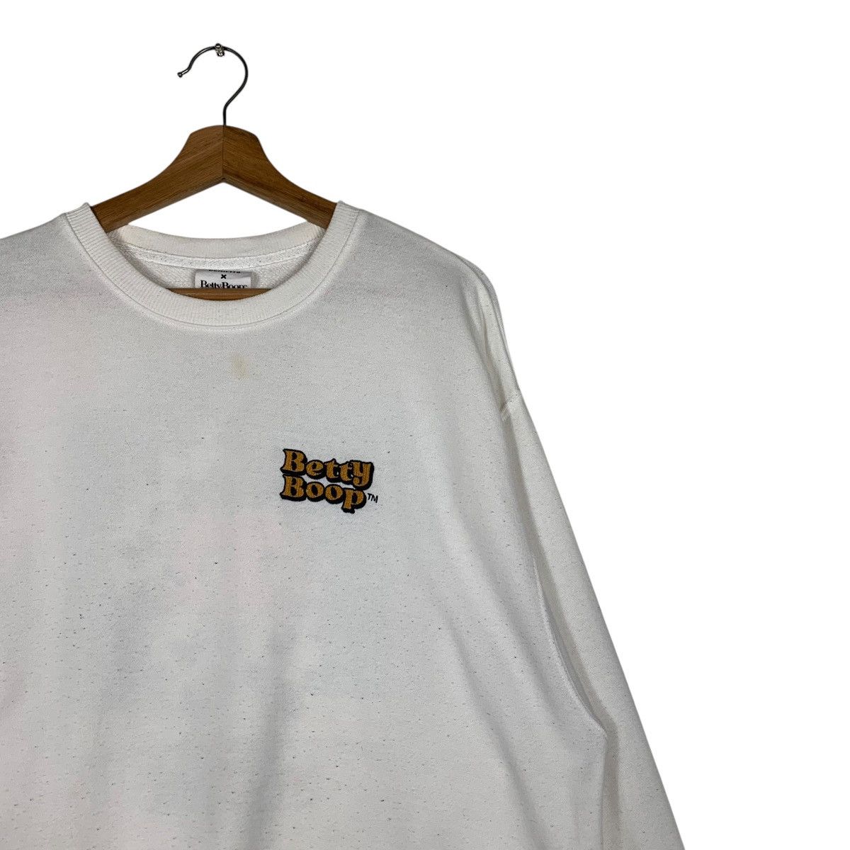 Japanese Brand BETTY BOOP X DENIFITS Graphics Printed Sweatshirt #1515-C68 Size US L / EU 52-54 / 3 - 7 Thumbnail