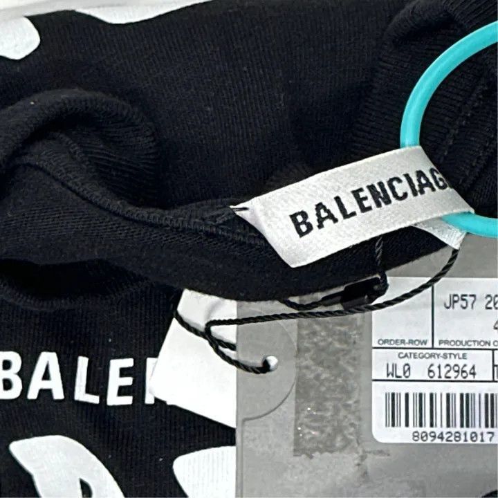 Balenciaga Balenciaga Crew Graphic Oversized T-shirt 0079-2507 Size S / US 4 / IT 40 - 5 Thumbnail