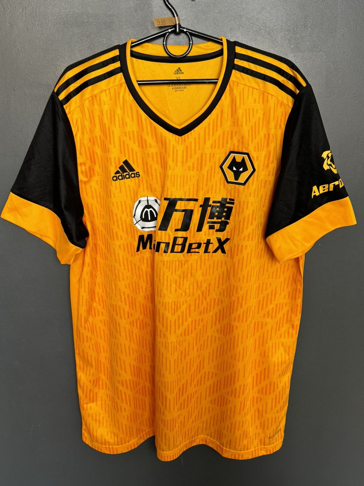 Adidas Wolverhampton Wanderers 20/21 Home Football Jersey Size US XL / EU 56 / 4 - 1 Thumbnail