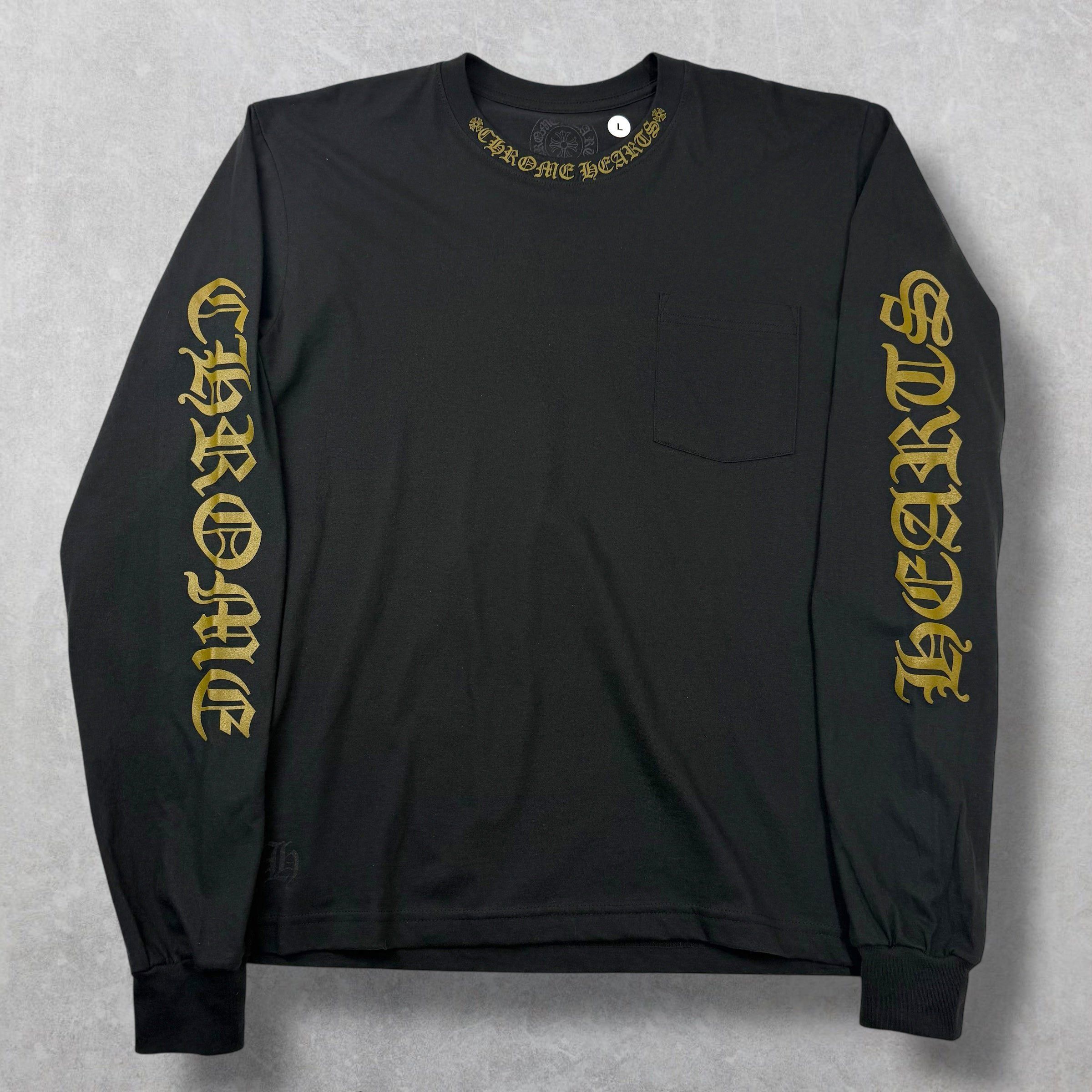 Chrome Hearts Chrome Hearts Olive Neck Logo L/S L Size US L / EU 52-54 / 3 - 1 Thumbnail