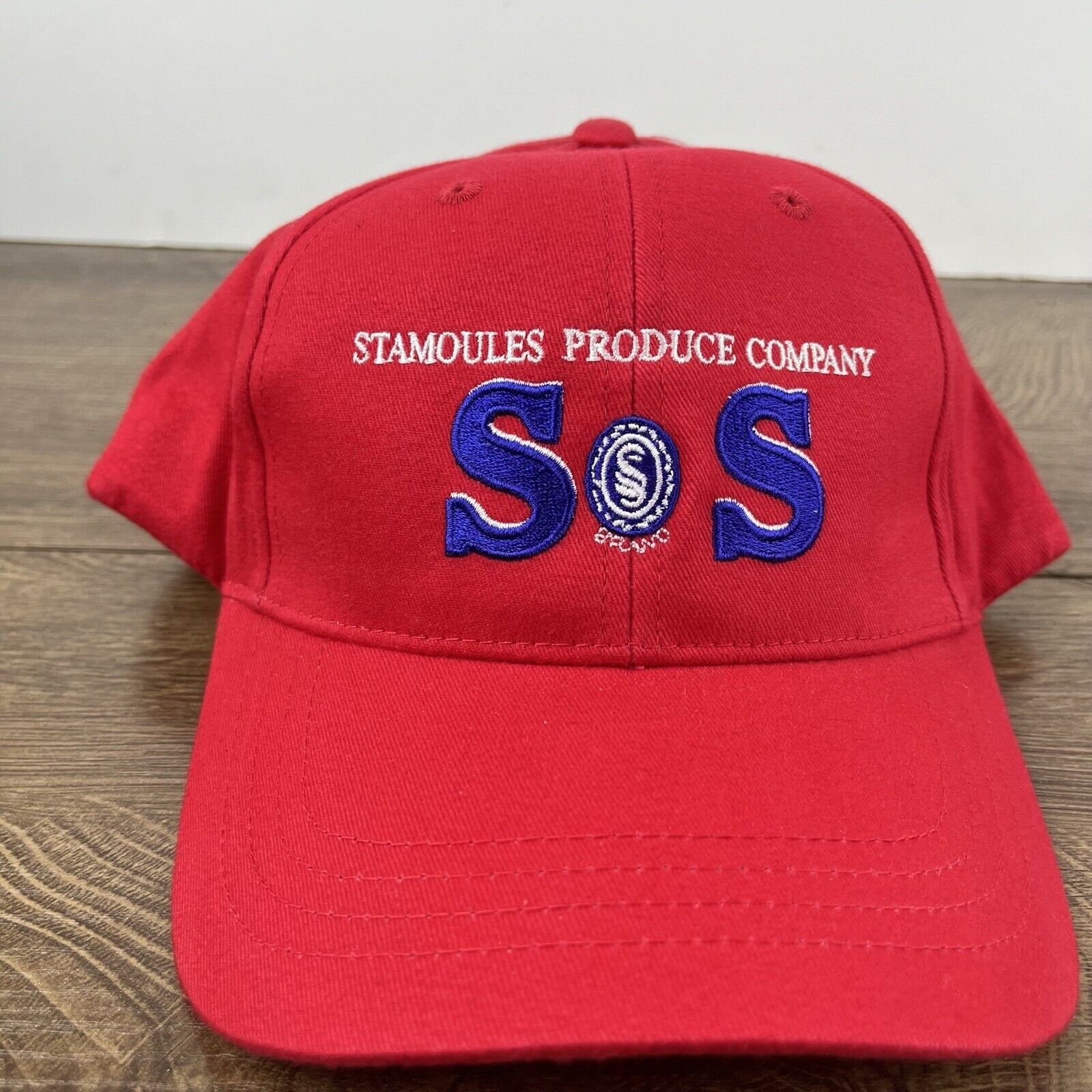 Other Stomoules Produce Hat SOS Hat Red Cap Adjustable Hat Red Adu Size ONE SIZE - 3 Thumbnail