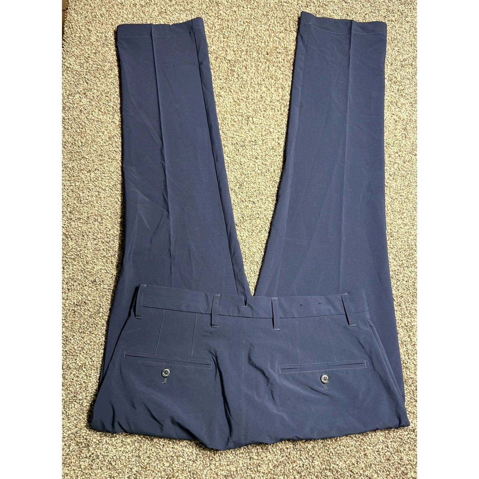 J.Lindeberg J. Lindeberg ELLOTT GOLF PANTS Mens 32x34 Navy Pockets Micro Stretch Size US 32 / EU 48 - 3 Thumbnail