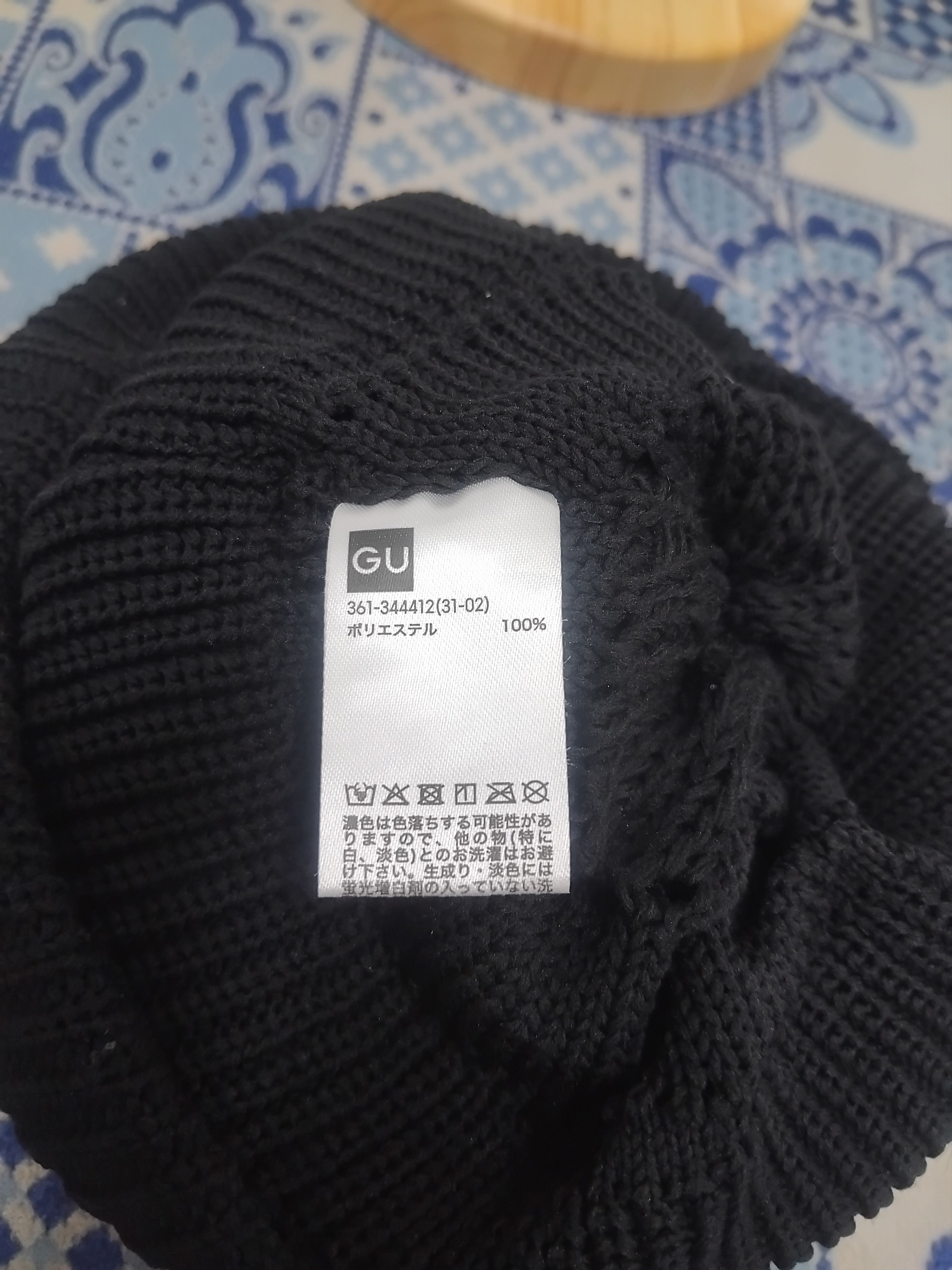 GU 💥Gu Japanese brand black colour beanie hat Size ONE SIZE - 2 Thumbnail